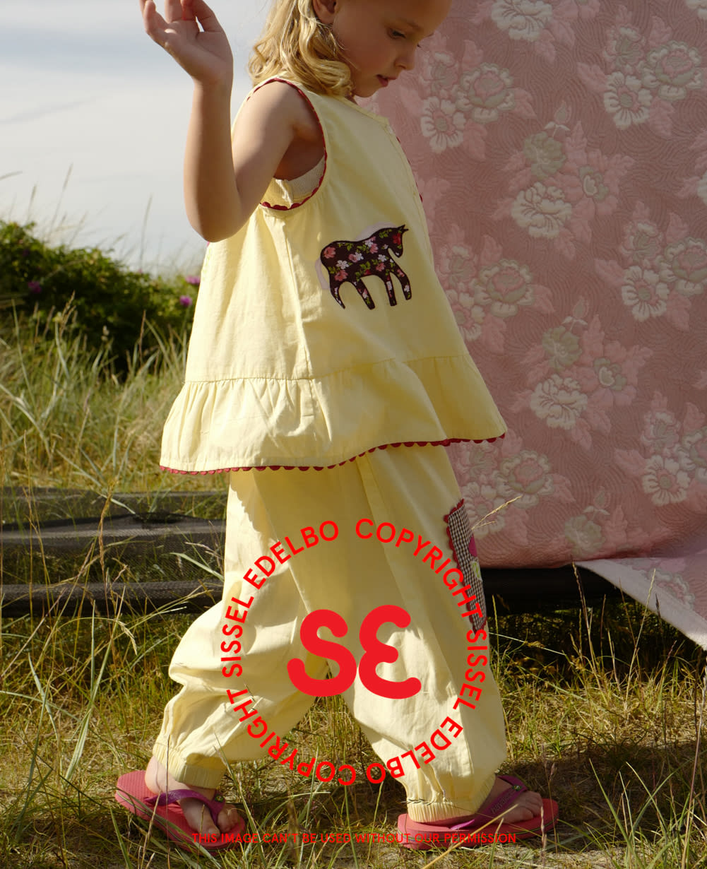 Romy MINI Pants - Yellow Applique