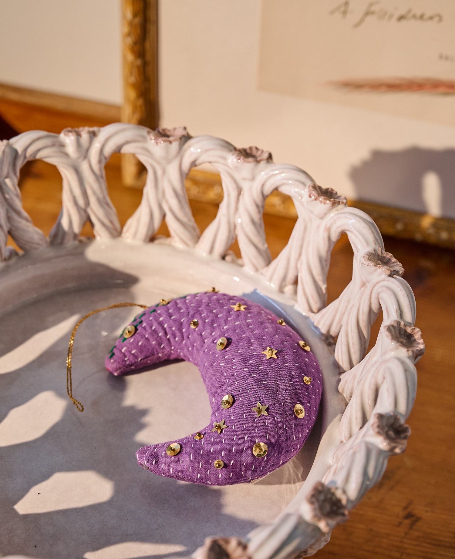 Moon Ornament - Lakhi Purple