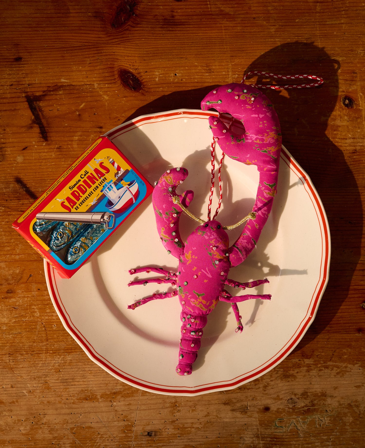 Lobster SILK Ornament - No. 14