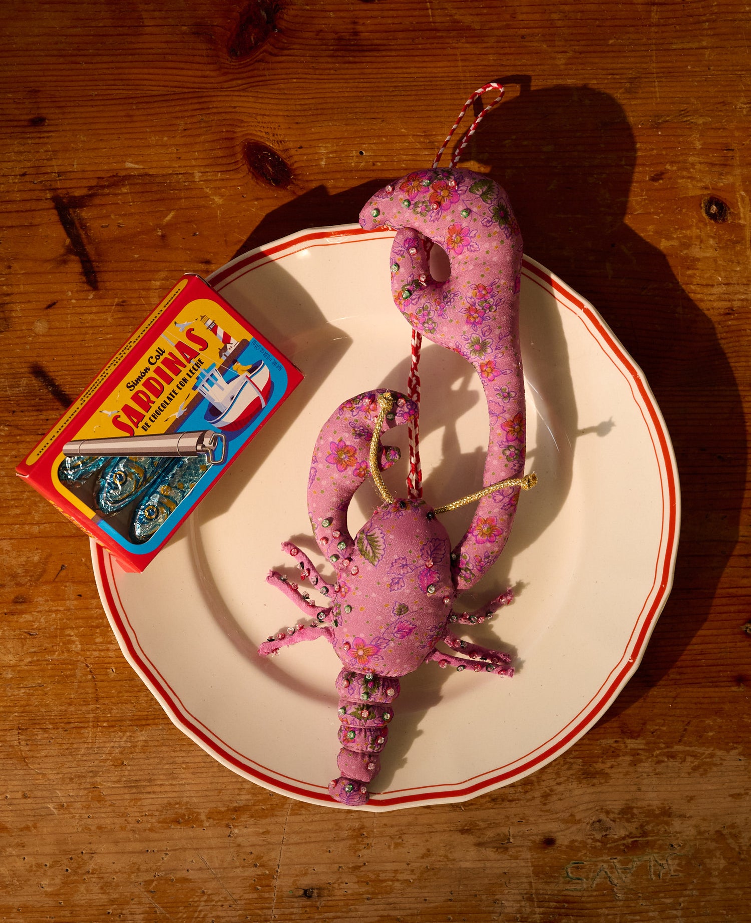 Lobster SILK Ornament - No. 2
