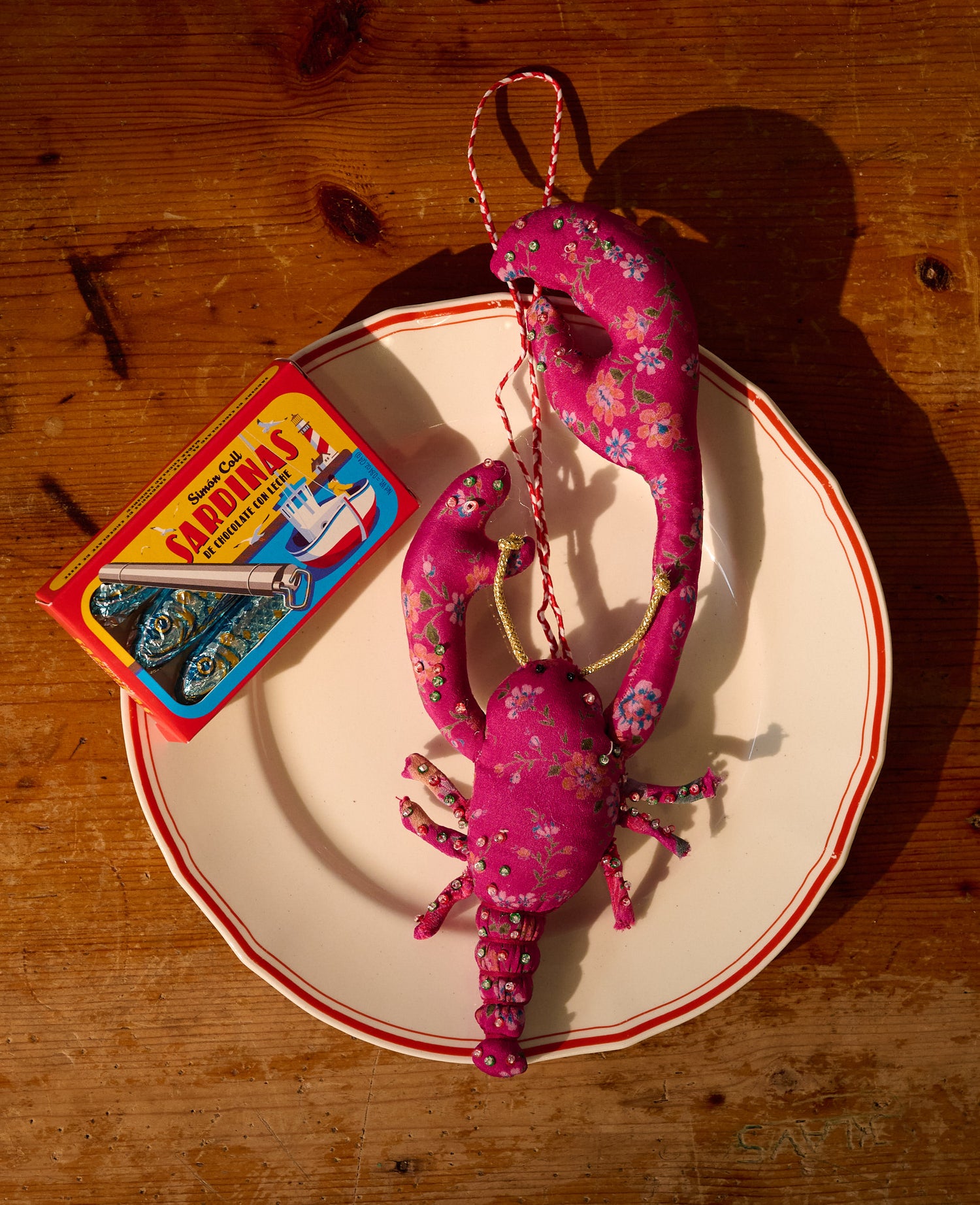 Lobster SILK Ornament - No. 3