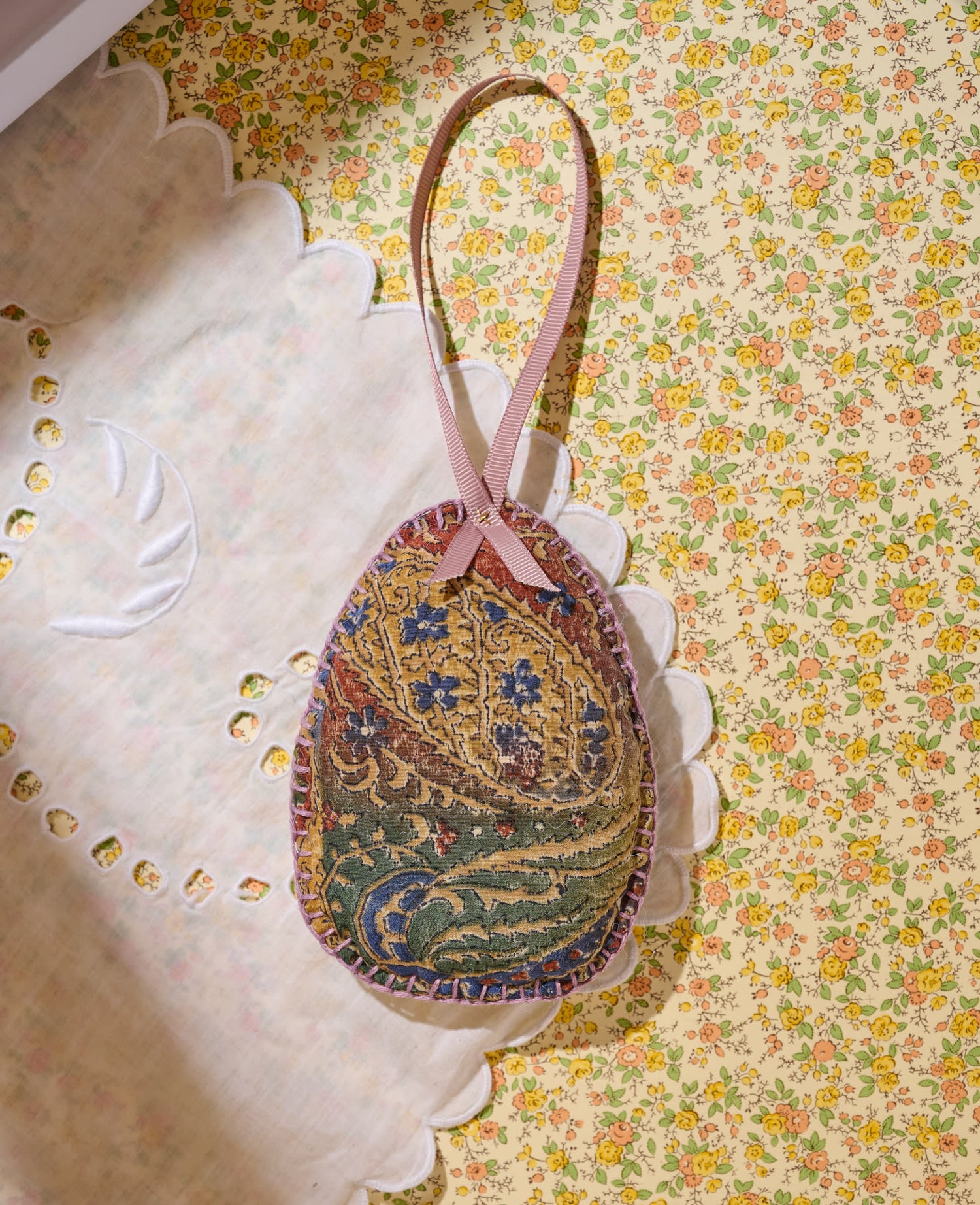 Mary SILK Ornament - No. 2