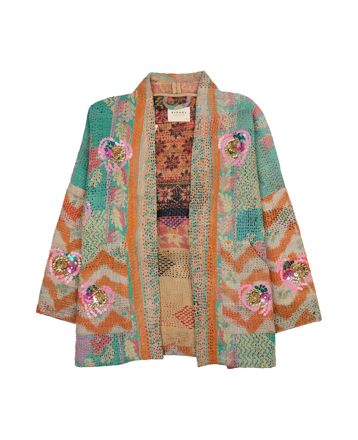 Tyler Sequins Jacket - Flowers No. 100