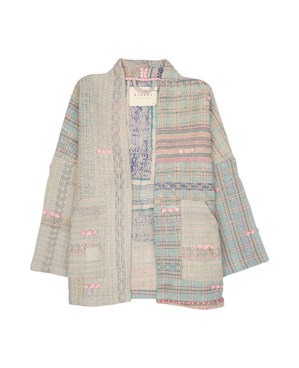 Tyler Sequins Jacket - Pink Flowers No. 2