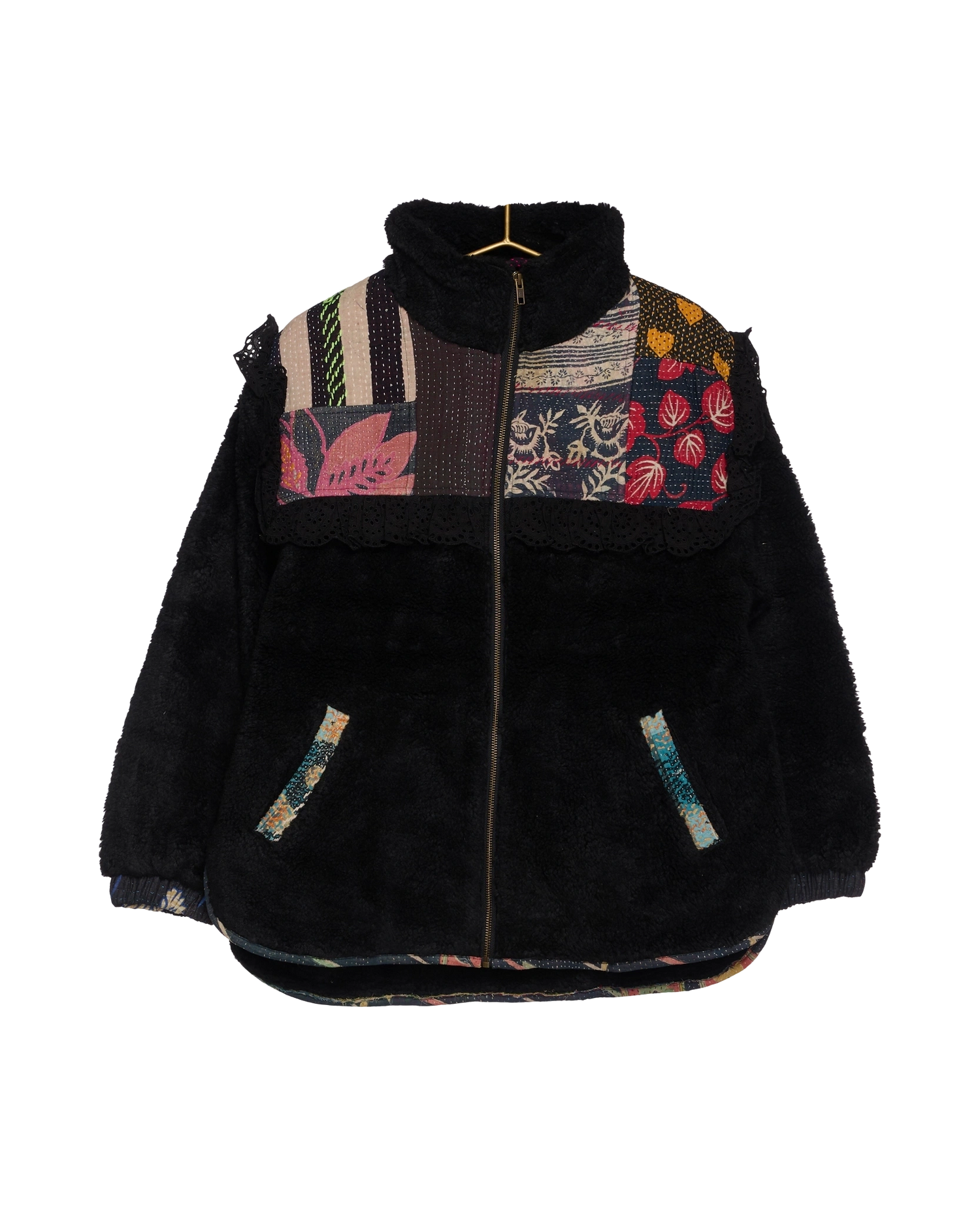 Vilma Jacket - Black Kantha No. 144