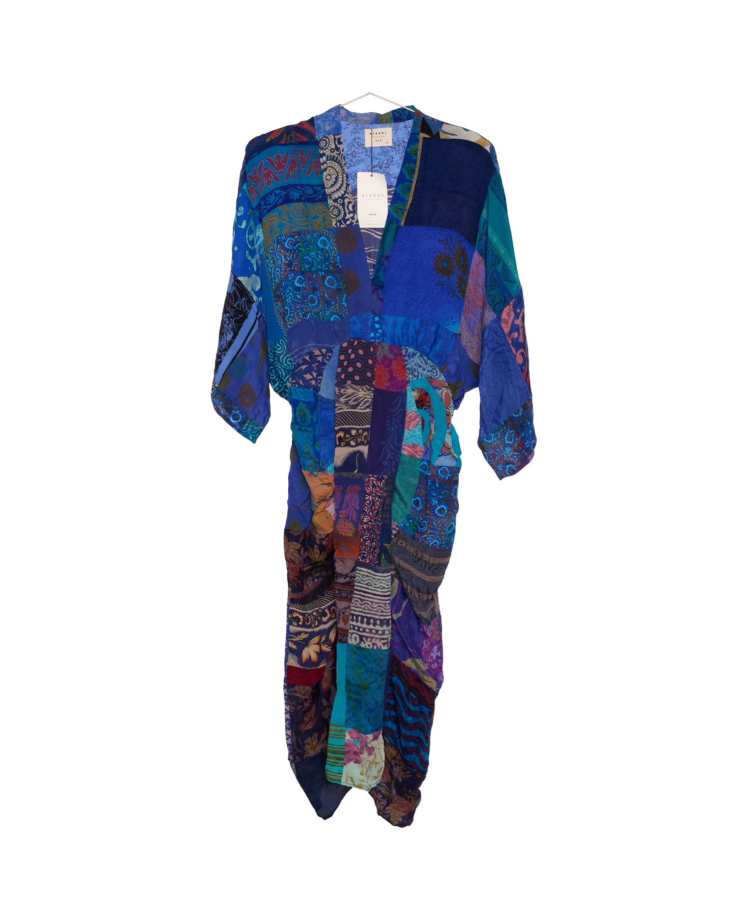 Juno SILK Patchwork Dress - No. 124