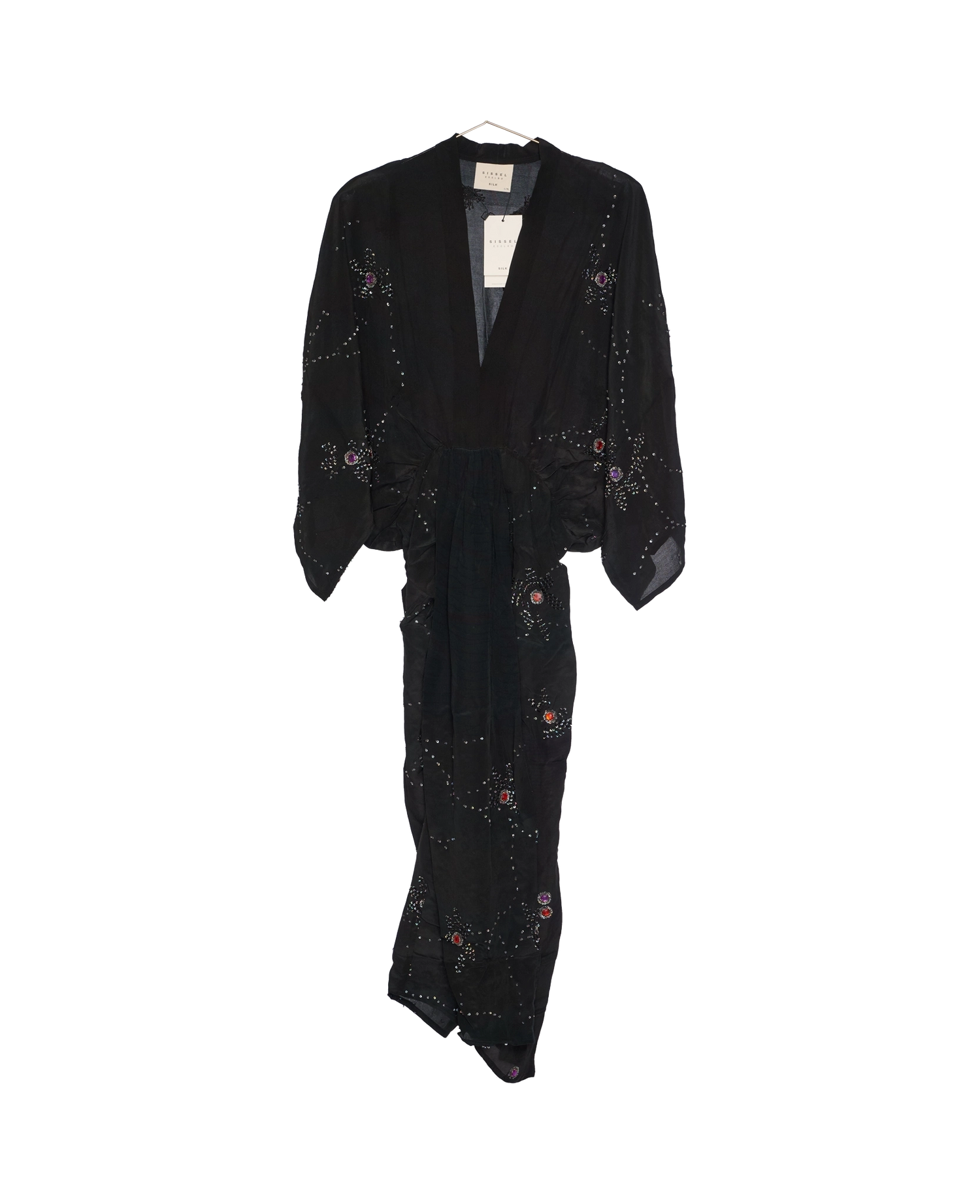 Juno SILK Dress Sparkling Black - No. 152