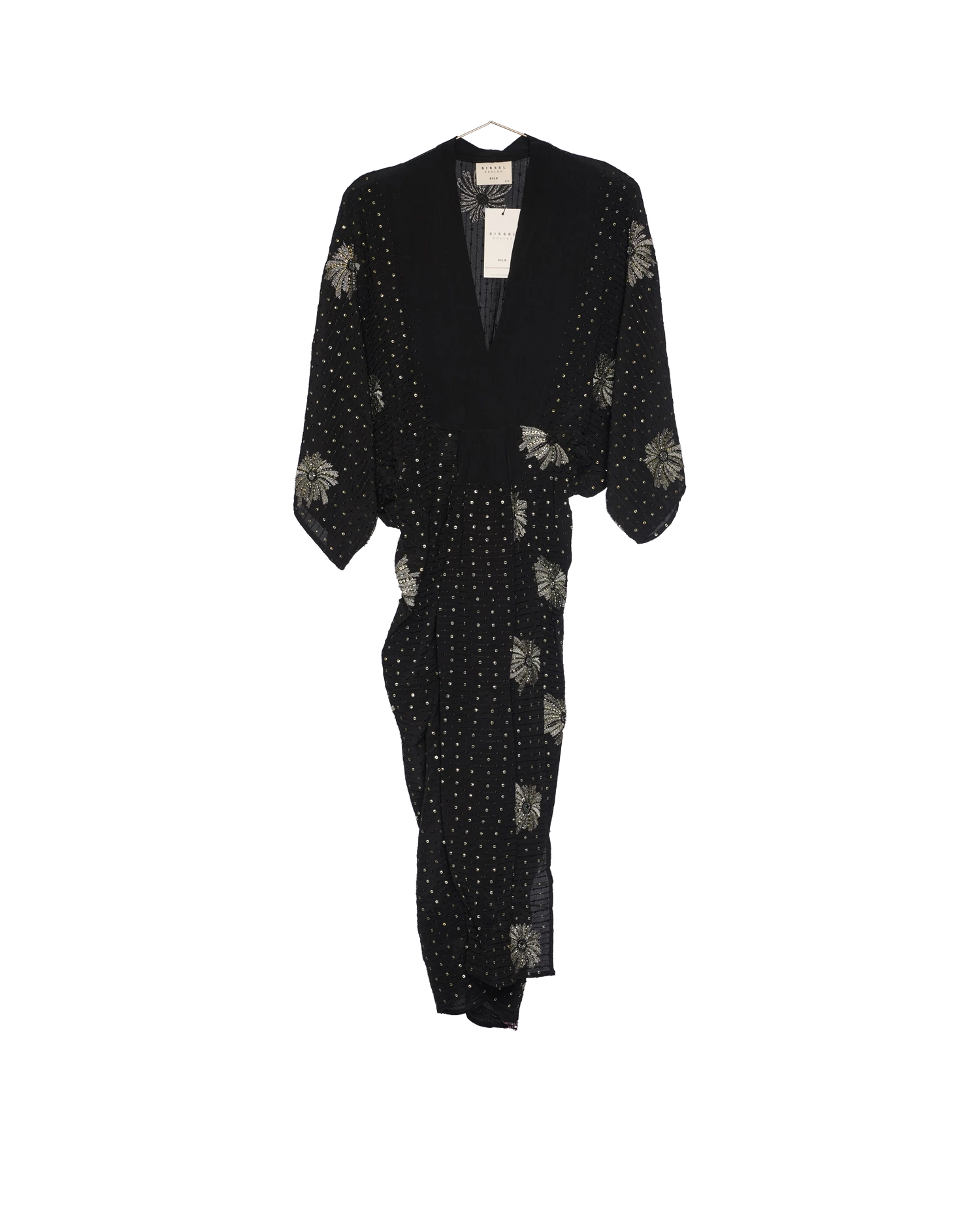 Juno SILK Dress Sparkling Black - No. 160