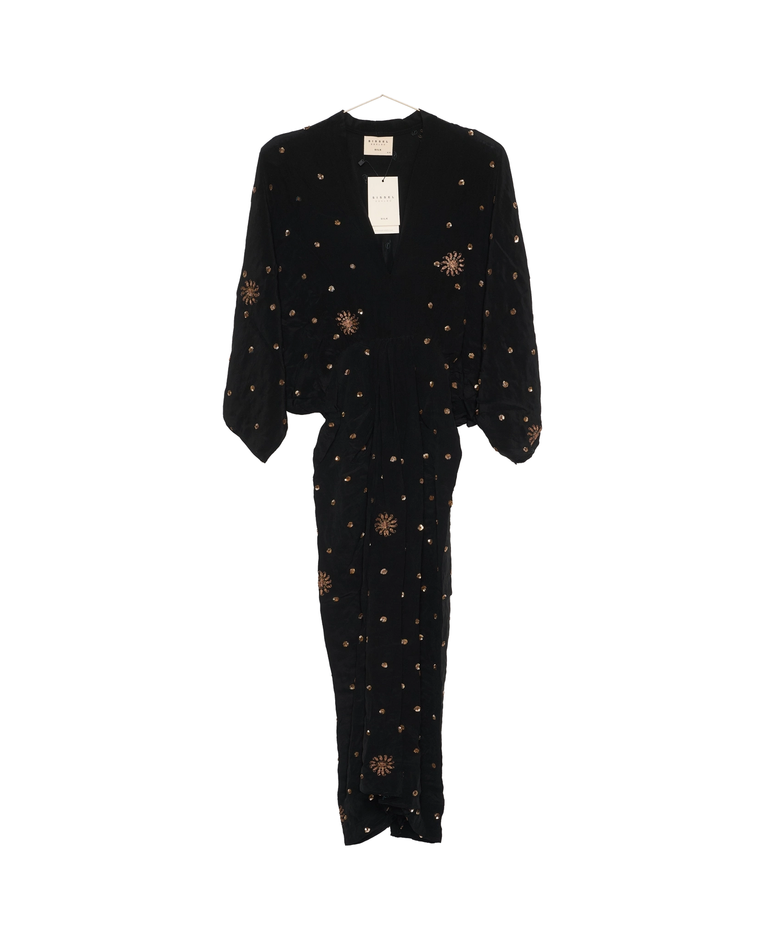 Juno SILK Dress Sparkling Black - No. 178