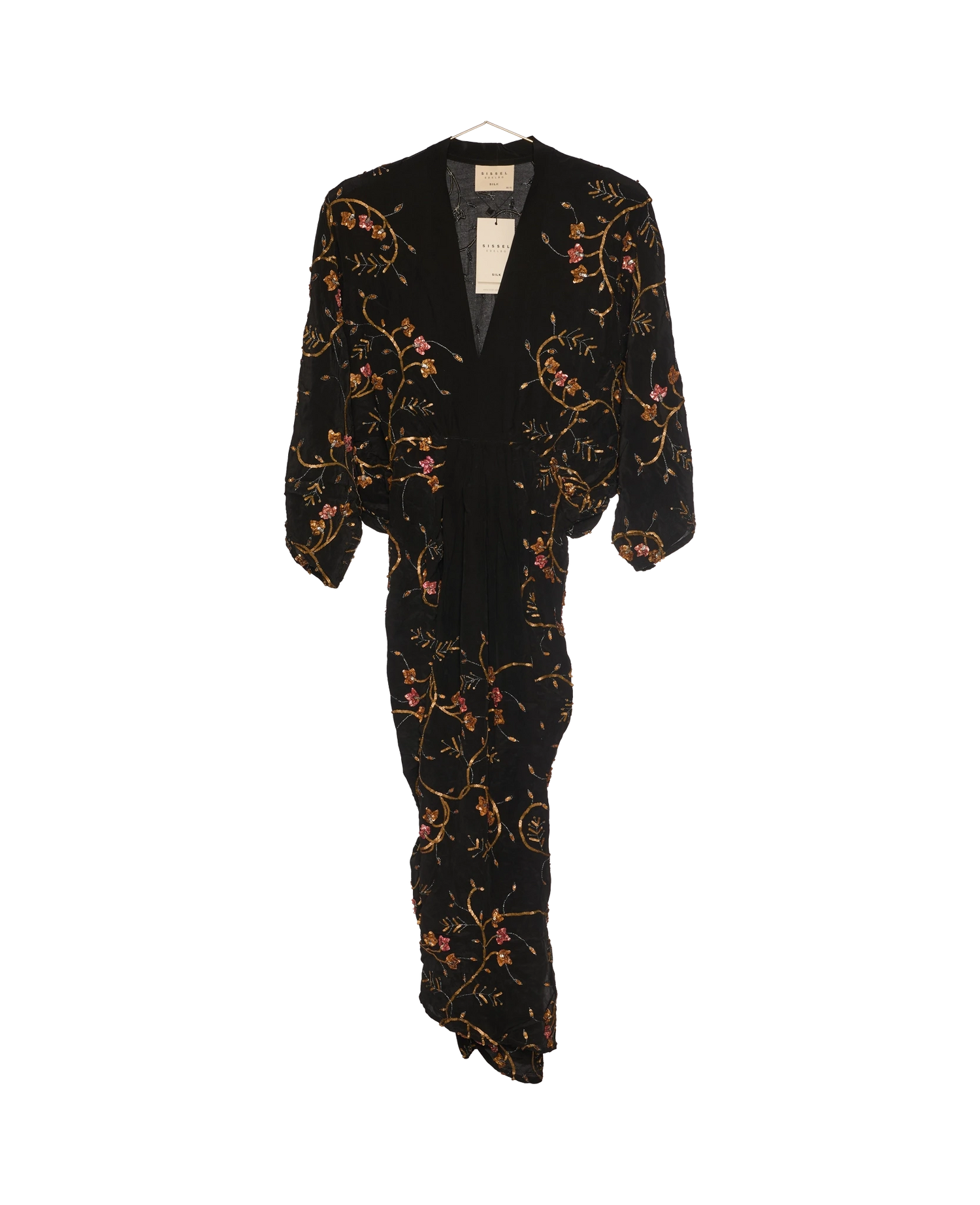 Juno SILK Dress Sparkling Black - No. 182