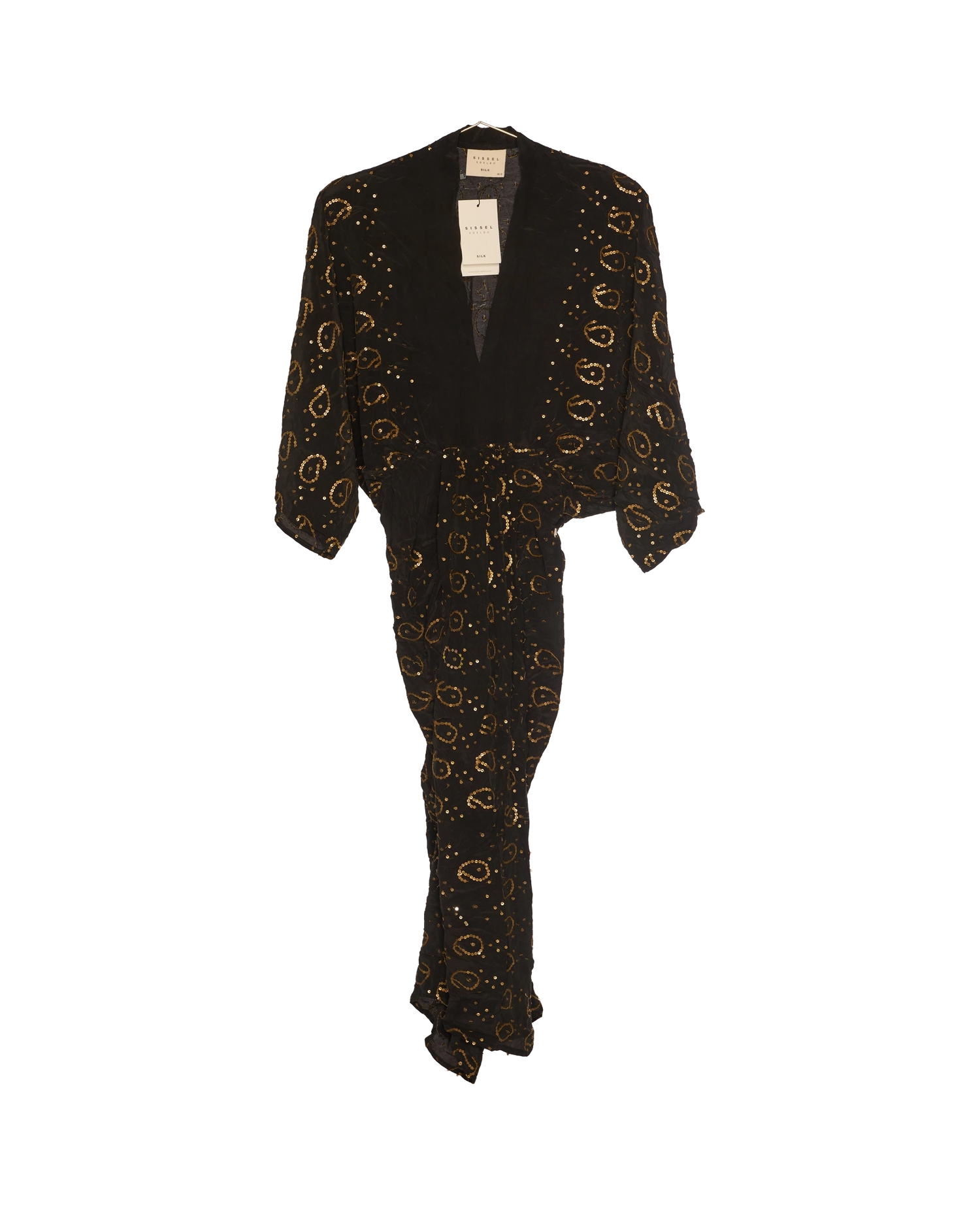 Juno SILK Dress Sparkling Black - No. 183