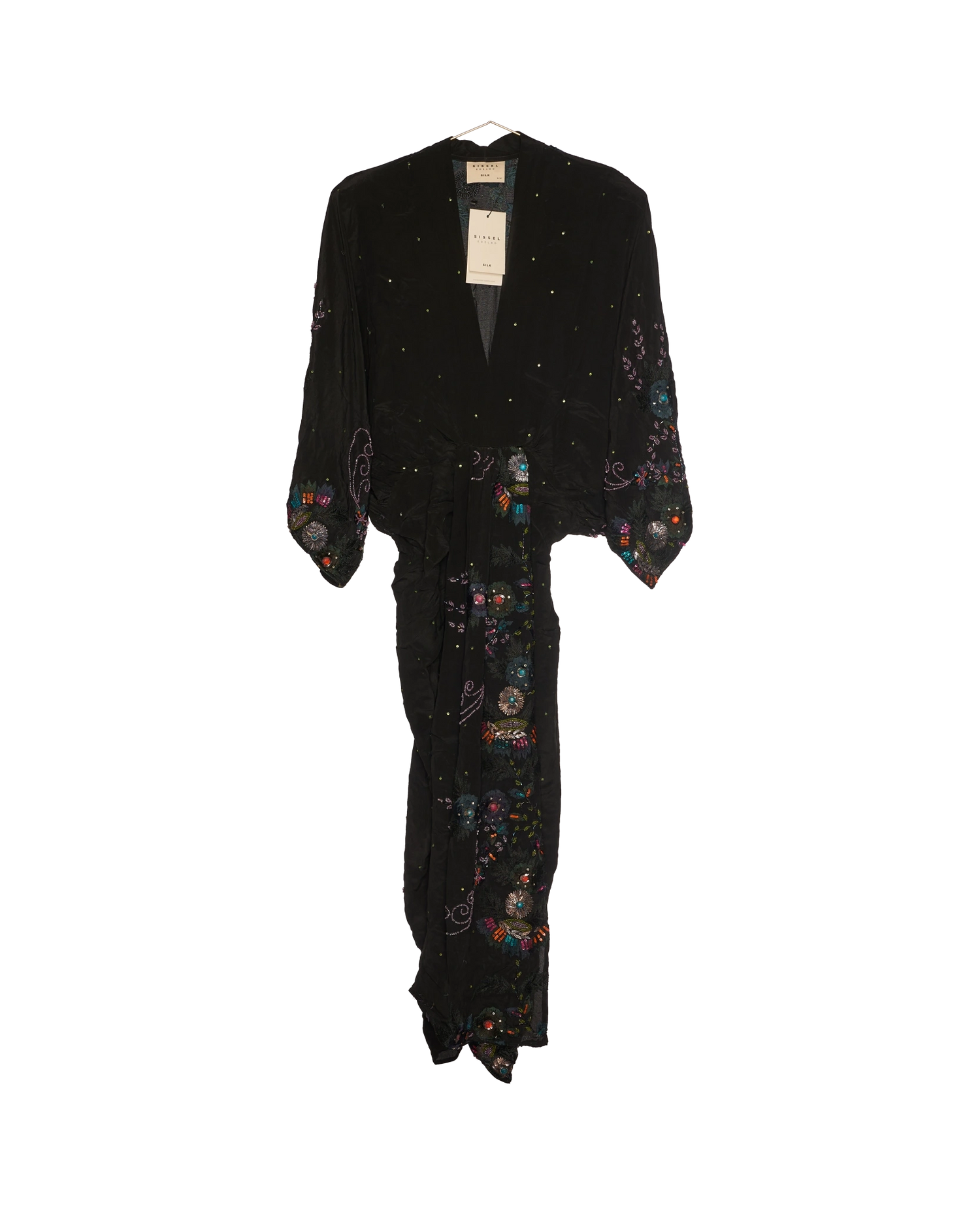 Juno SILK Dress Sparkling Black - No. 185