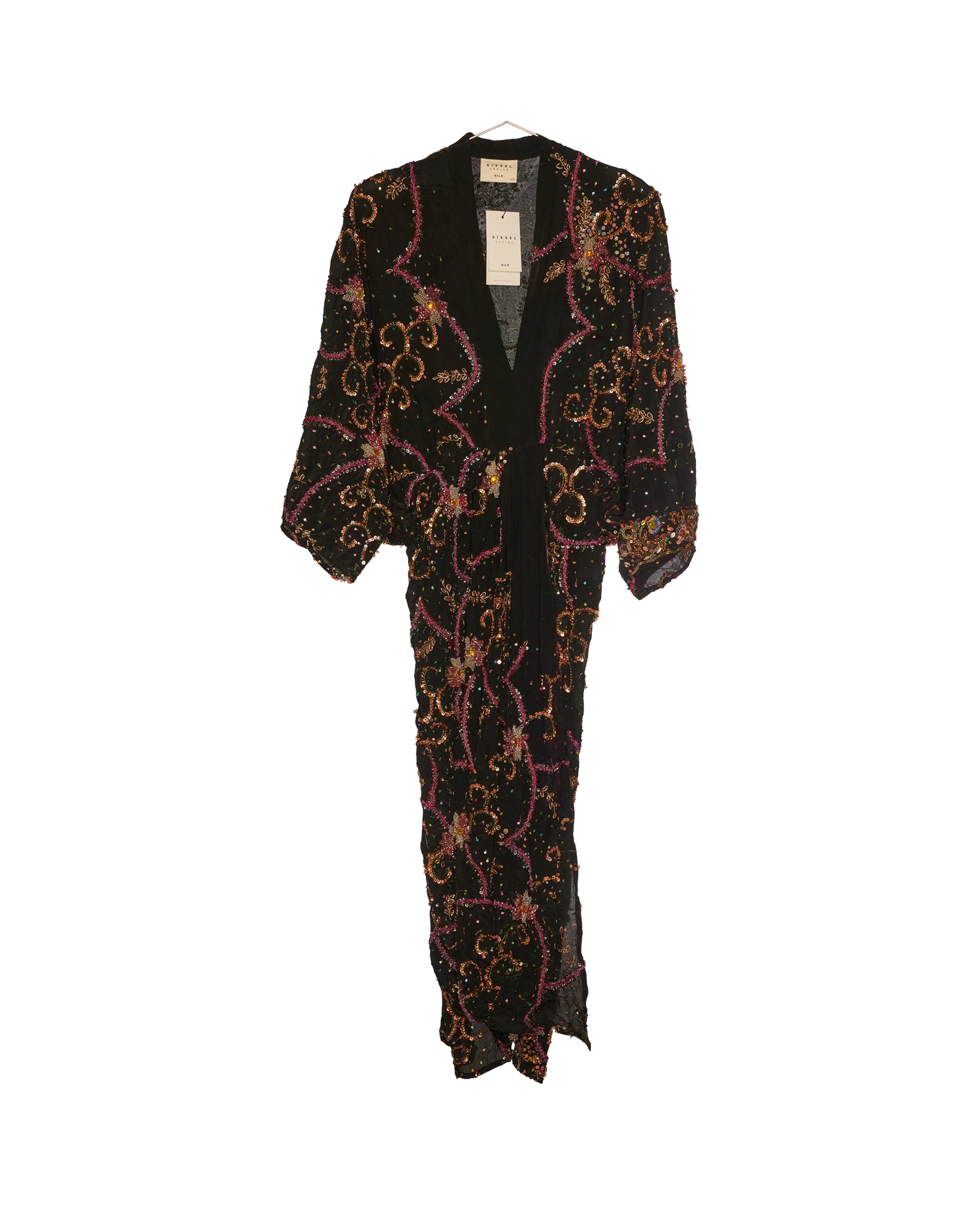 Juno SILK Dress Sparkling Black - No. 186