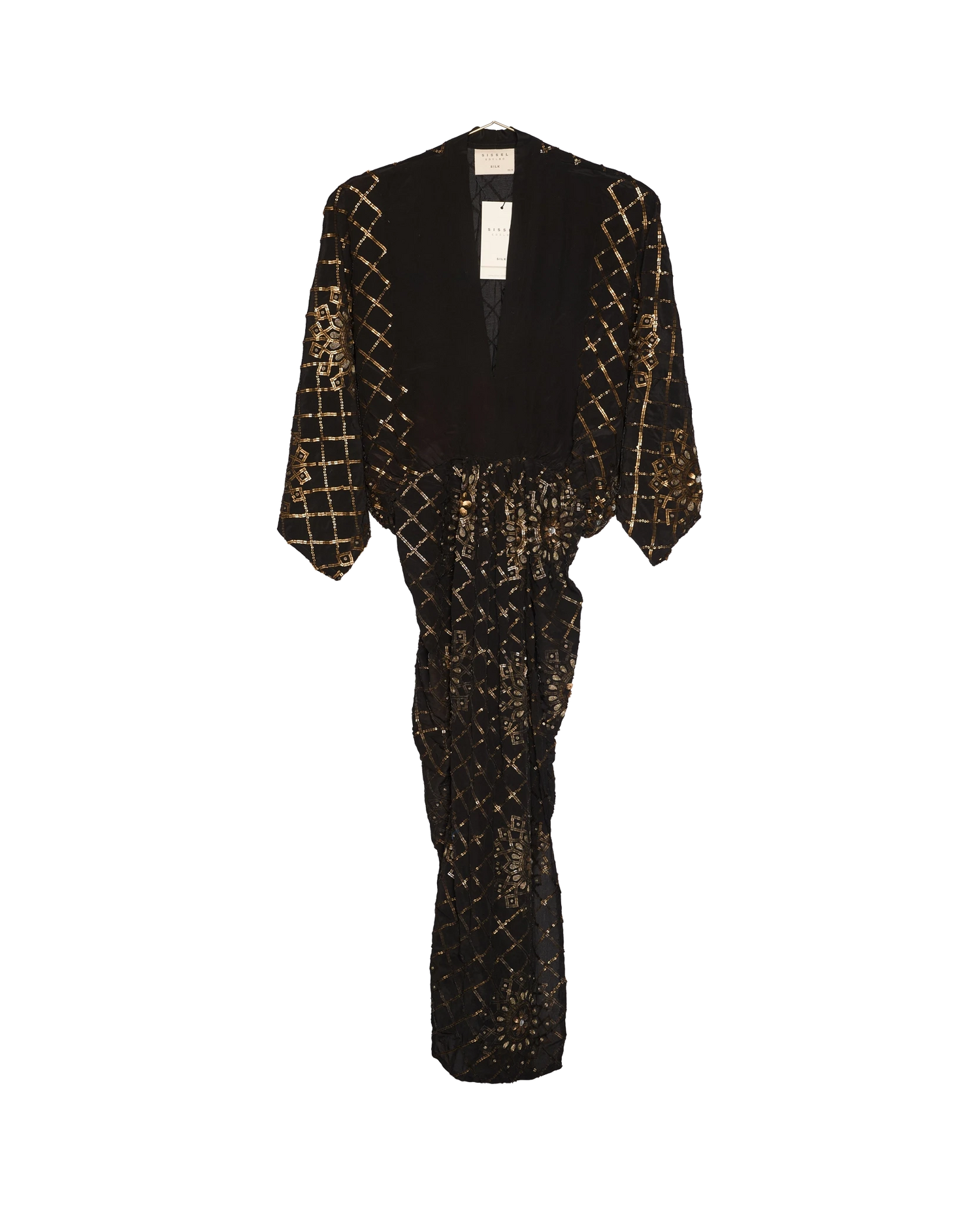 Juno SILK Dress Sparkling Black - No. 56
