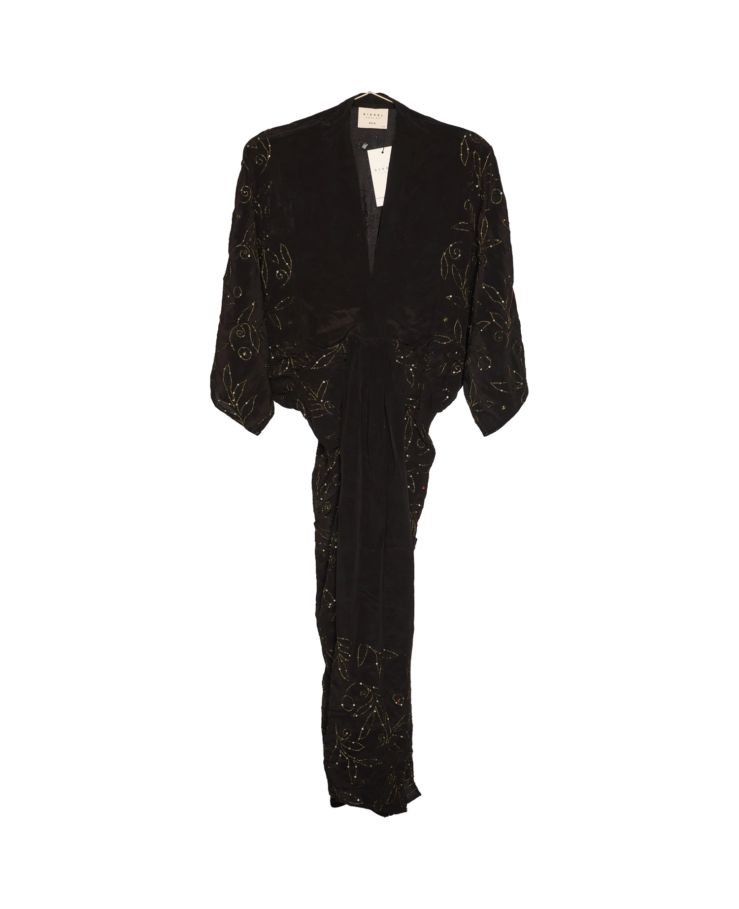Juno SILK Dress Sparkling Black - No. 64