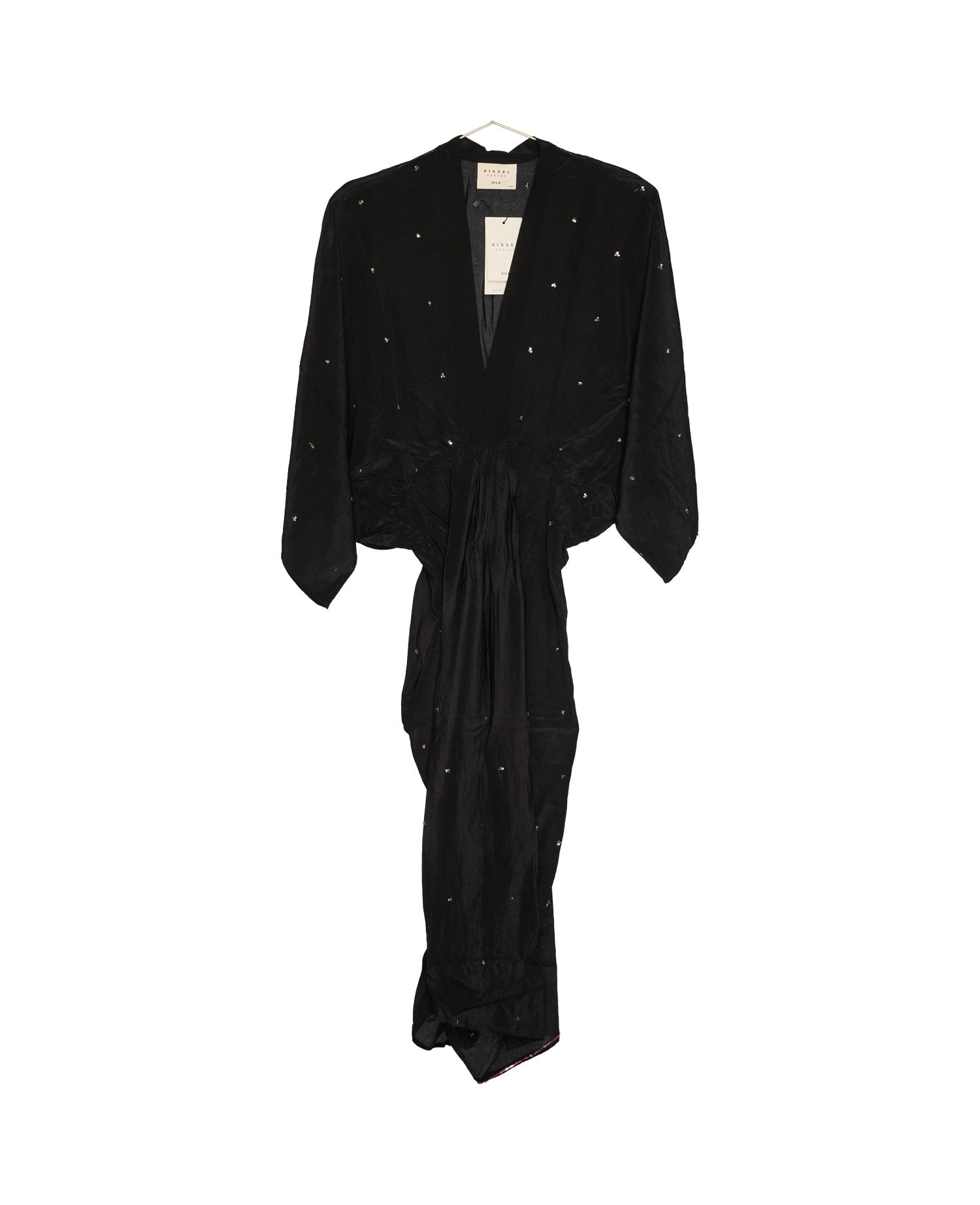 Juno SILK Dress Sparkling Black - No. 78