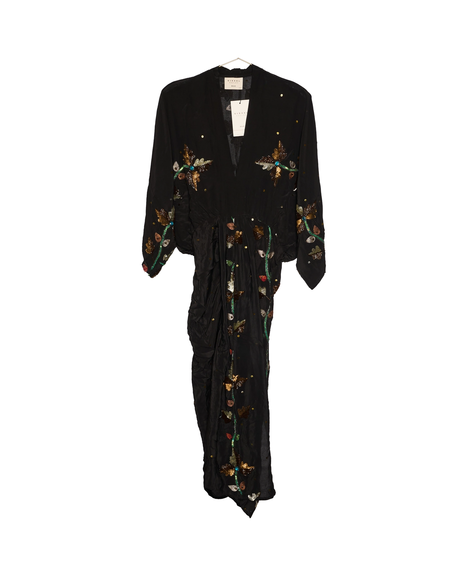 Juno SILK Dress Sparkling Black - No. 84