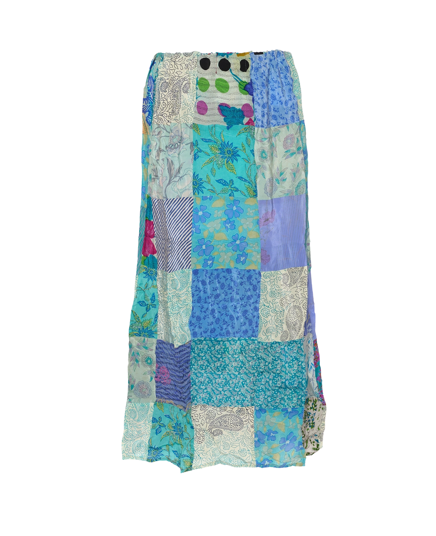 Maddie SILK Patchwork Skirt - No. 104
