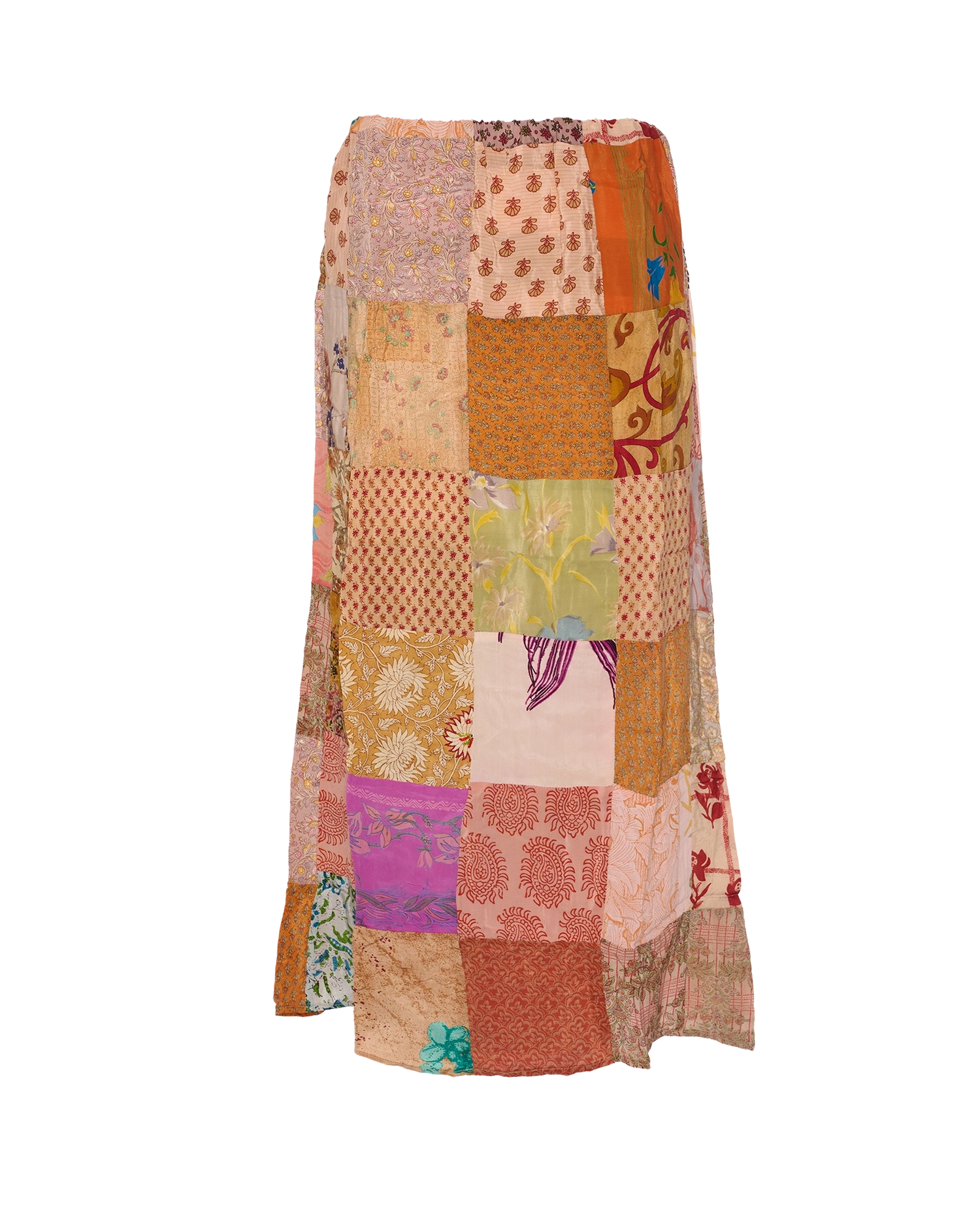 Maddie SILK Patchwork Skirt - No. 105
