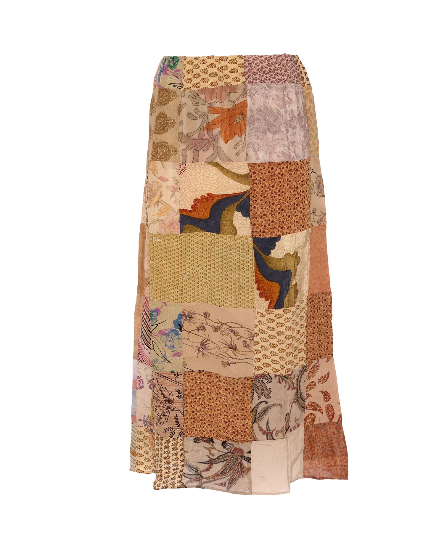 Maddie SILK Patchwork Skirt - No. 114