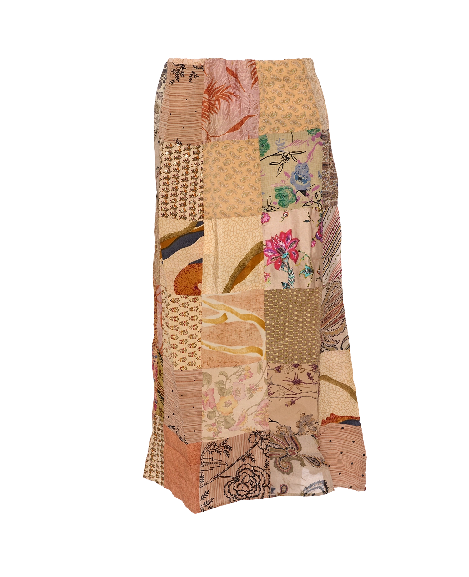 Maddie SILK Patchwork Skirt - No. 115