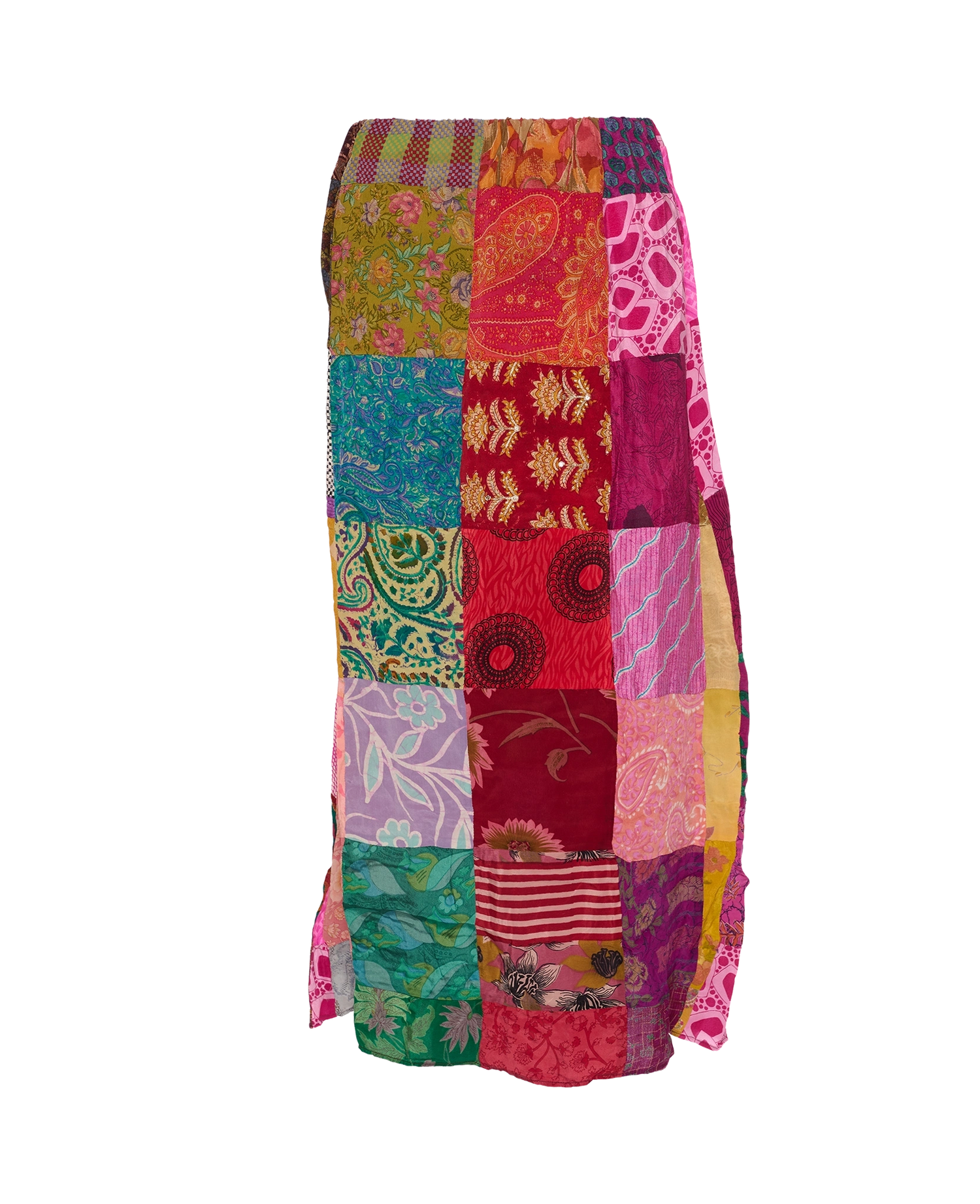 Maddie SILK Patchwork Skirt - No. 116