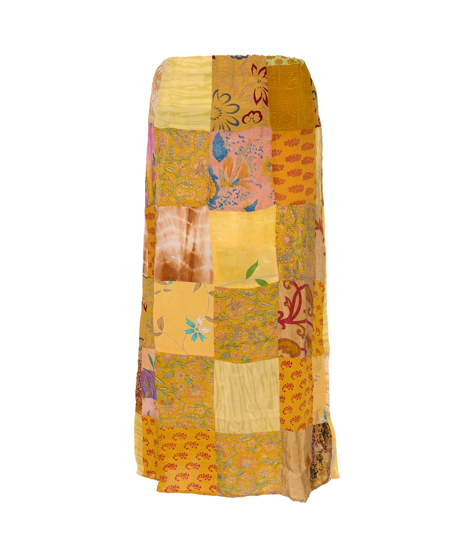 Maddie SILK Patchwork Skirt - No. 118