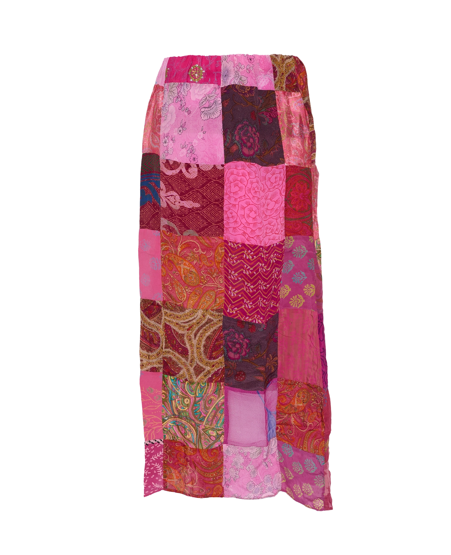Maddie SILK Patchwork Skirt - No. 121
