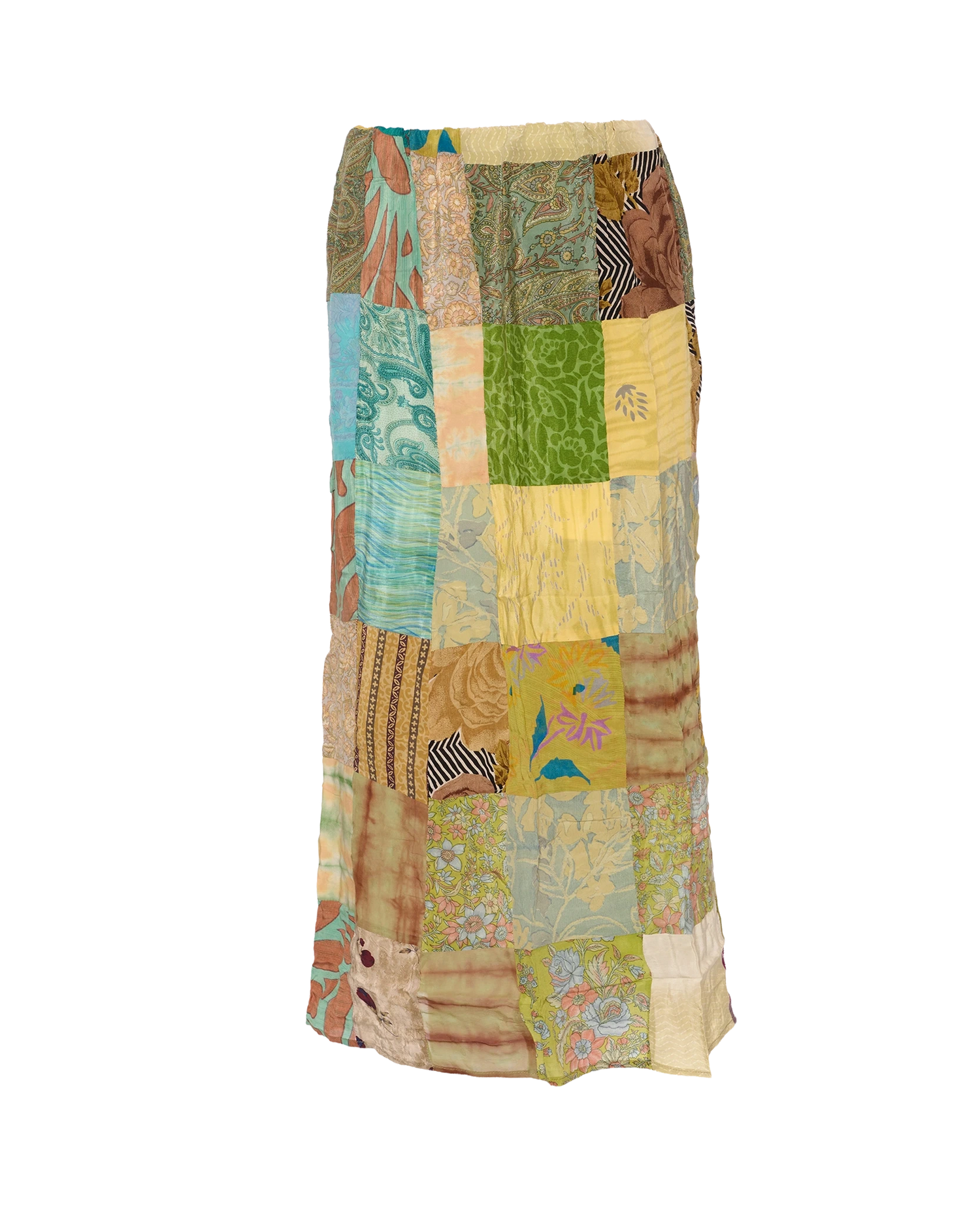 Maddie SILK Patchwork Skirt - No. 124