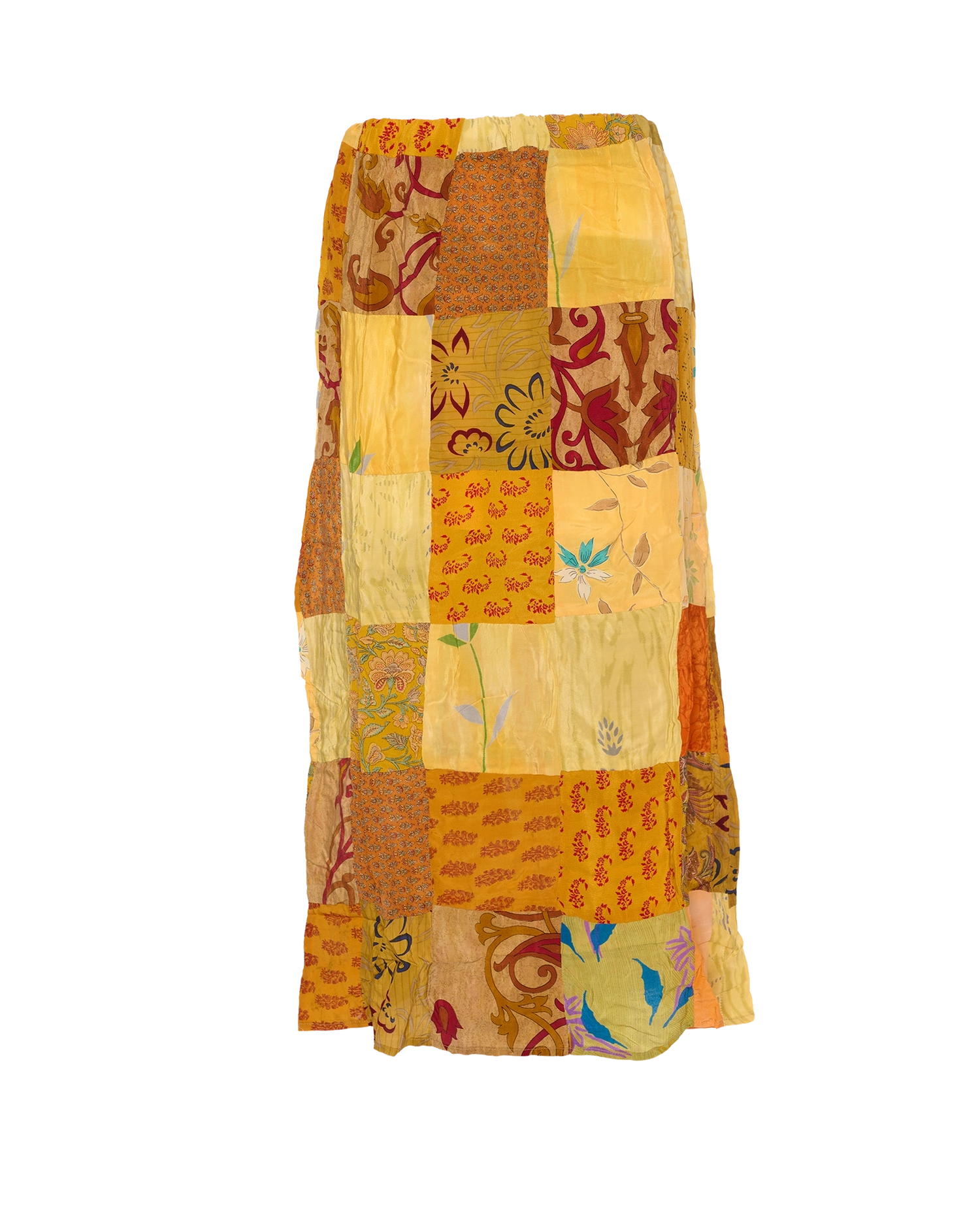 Maddie SILK Patchwork Skirt - No. 126