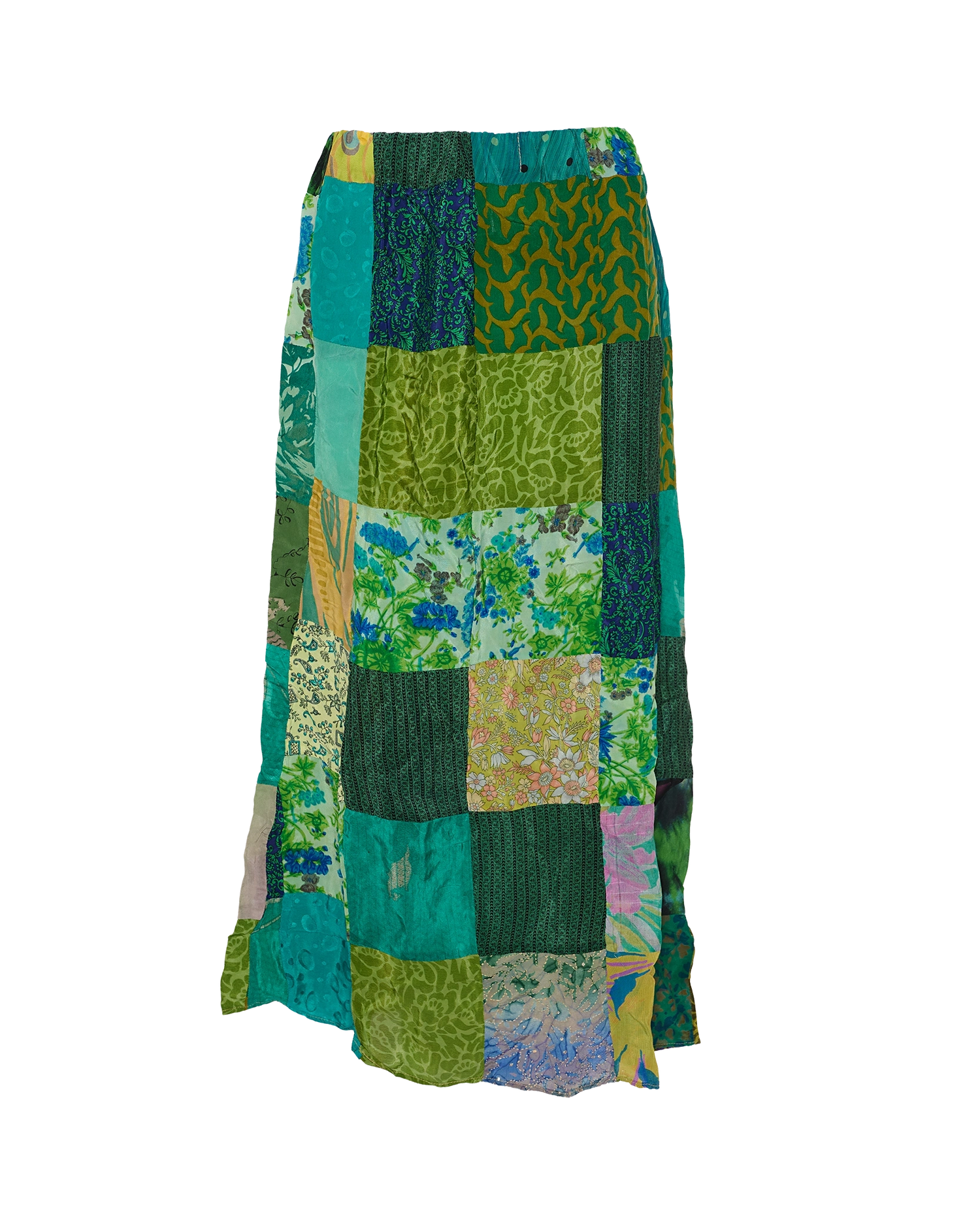 Maddie SILK Patchwork Skirt - No. 139