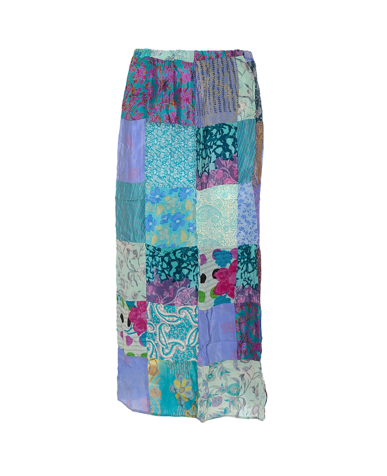 Maddie SILK Patchwork Skirt - No. 141