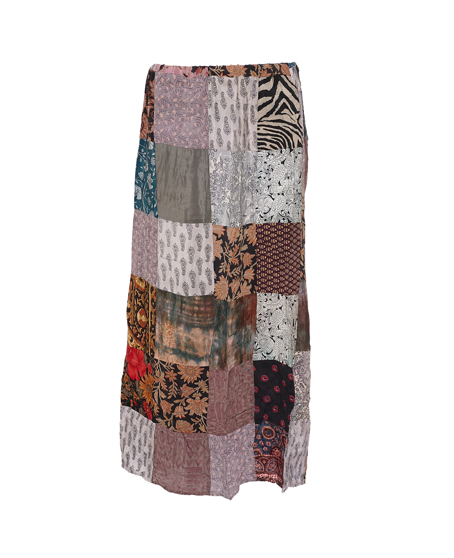 Maddie SILK Patchwork Skirt - No. 145