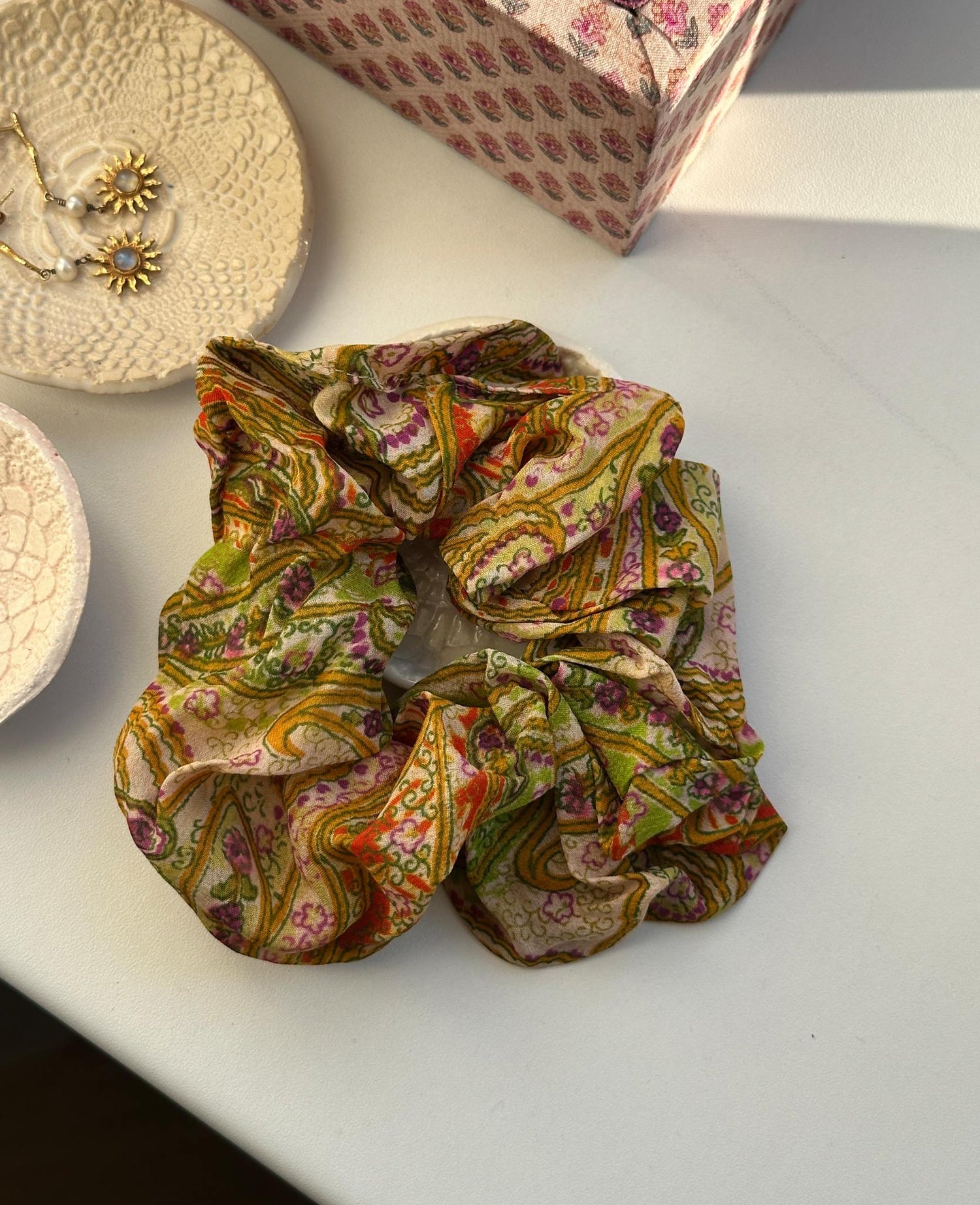Meadow SILK Scrunchie - No. 20