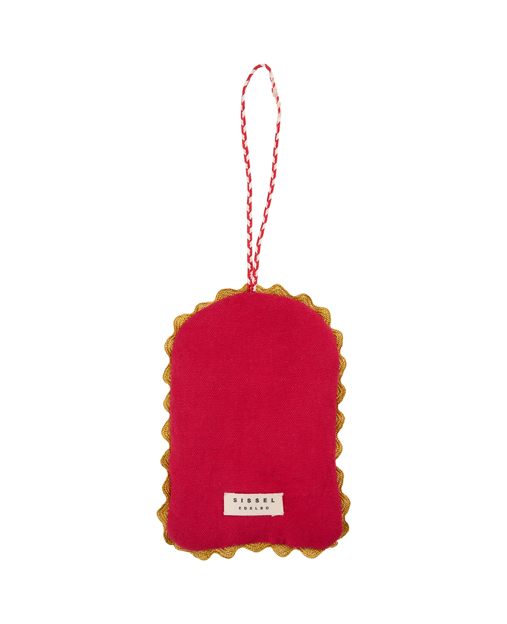 Santa's Mailbox Ornament - Red