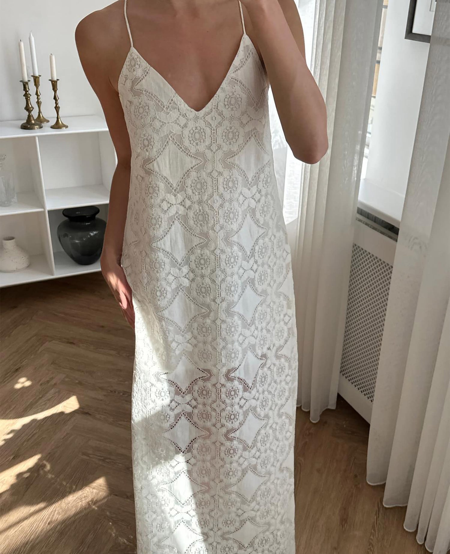 Sascha Strap Dress - Off White