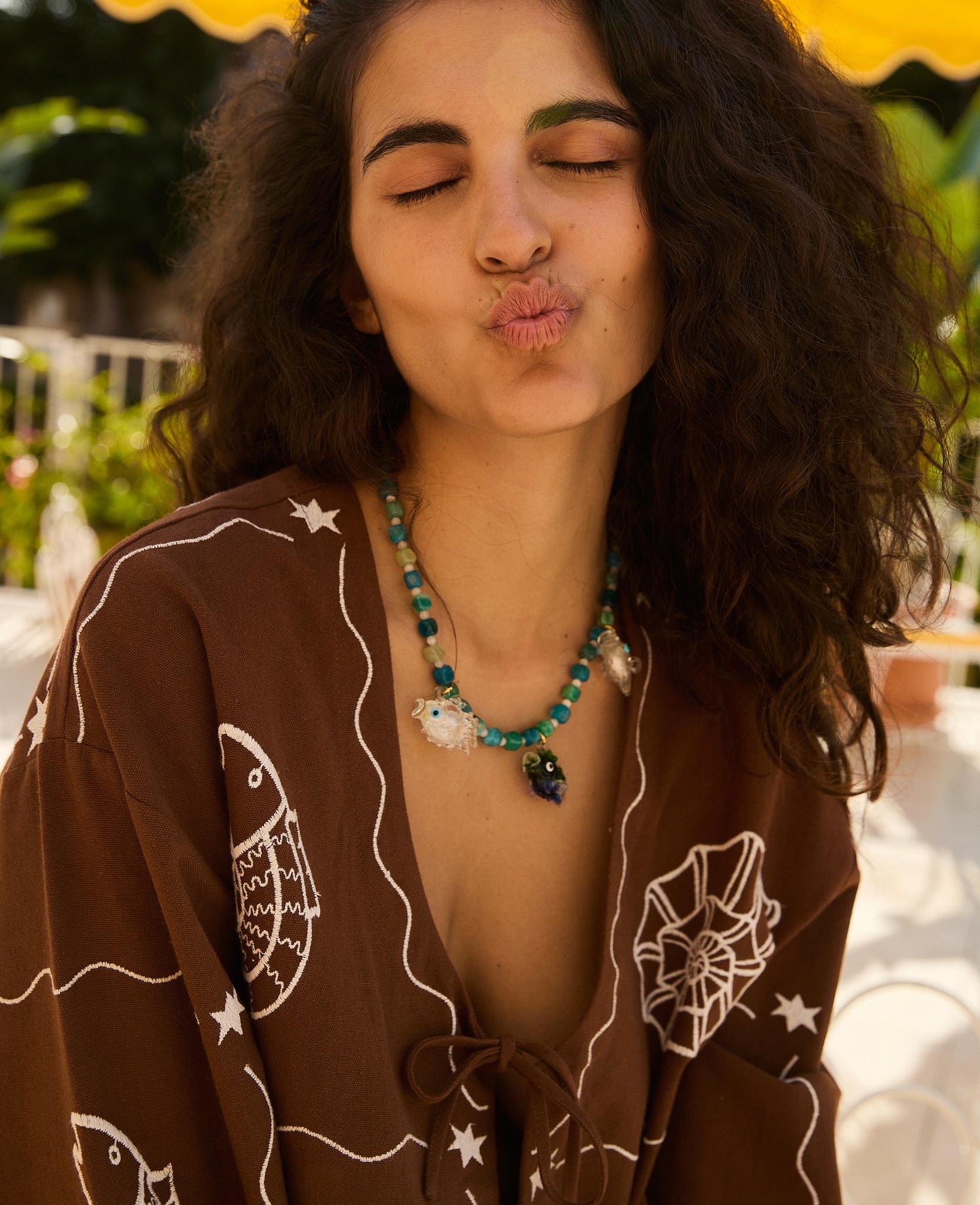 Seashell Top - Soft Brown
