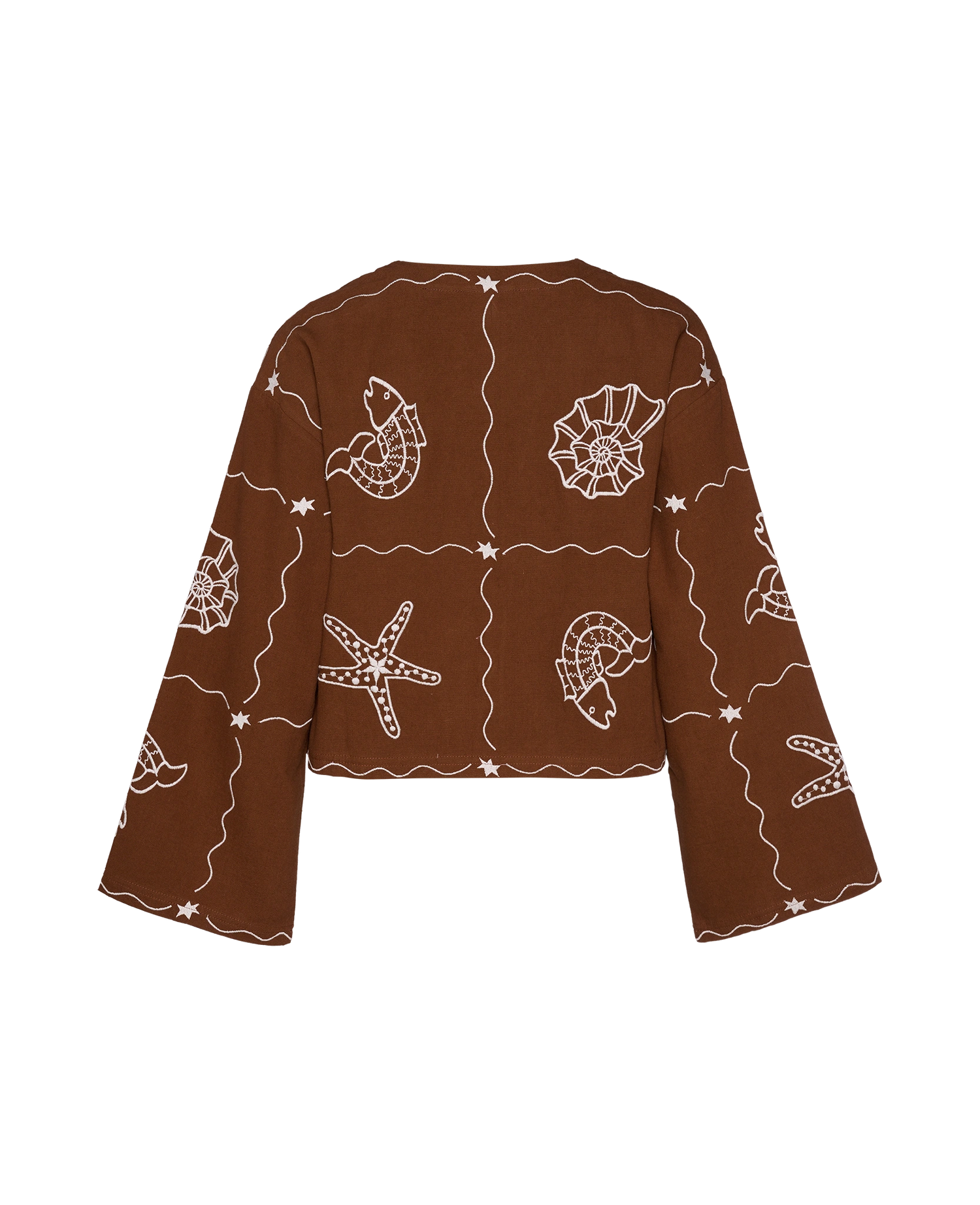Seashell Top - Soft Brown