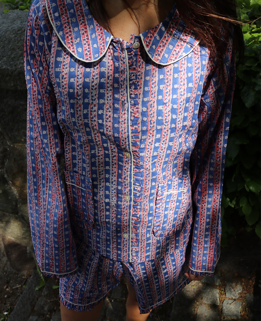 Nuvena Pyjamas Set - Blue Stripes