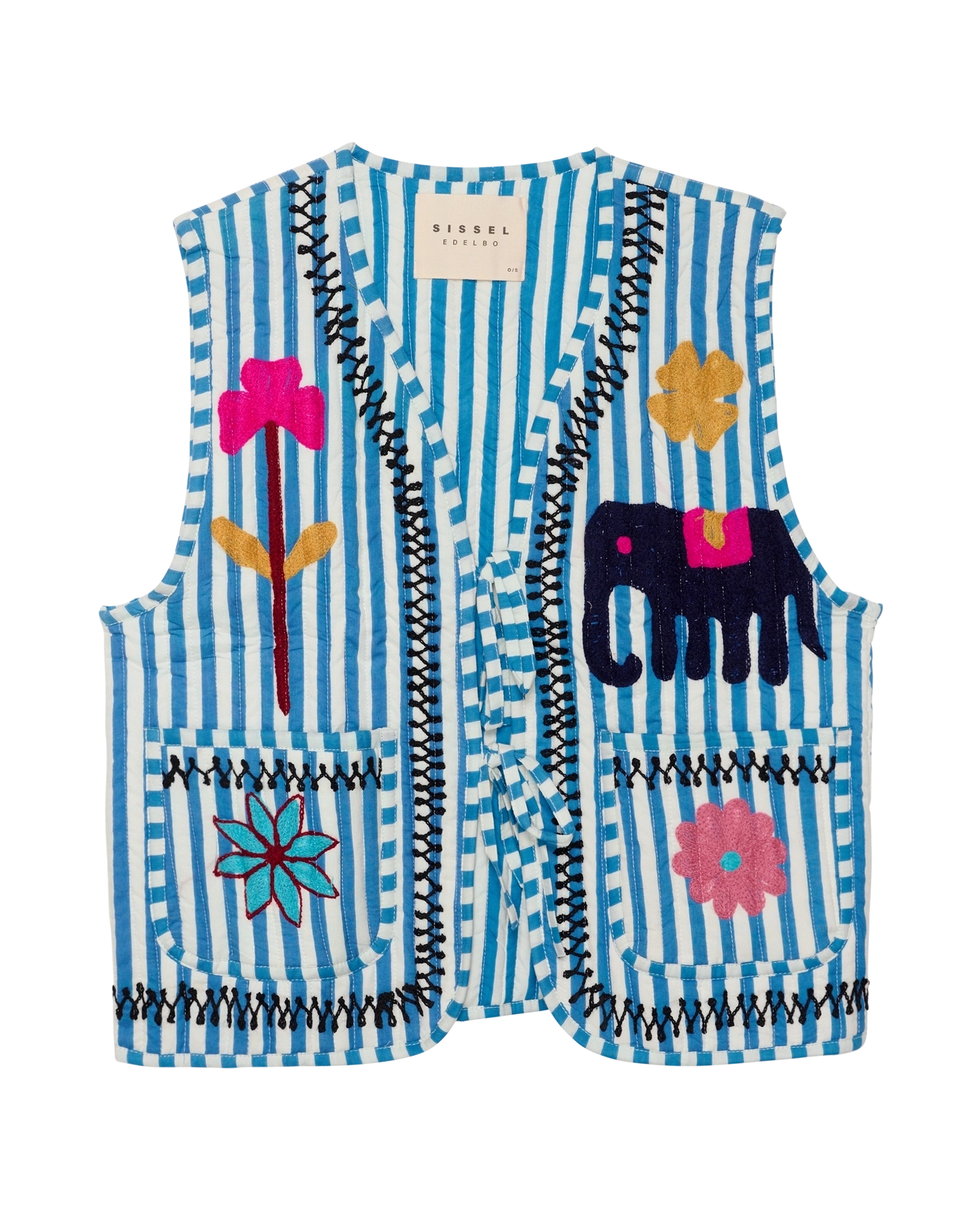 Vilja Vest - Blue Stripes