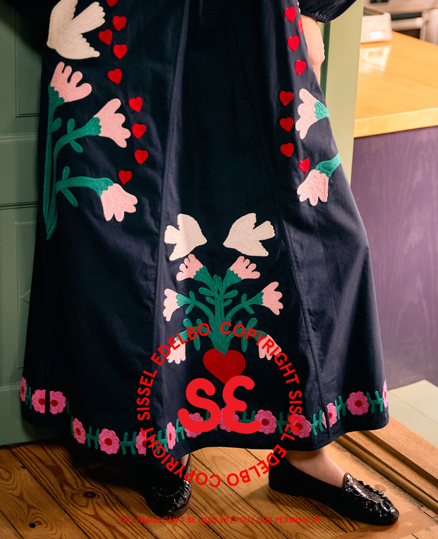 Fran Dress - Navy