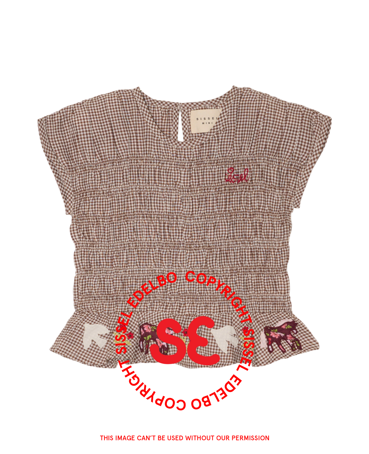Sol MINI Top - Brown Check