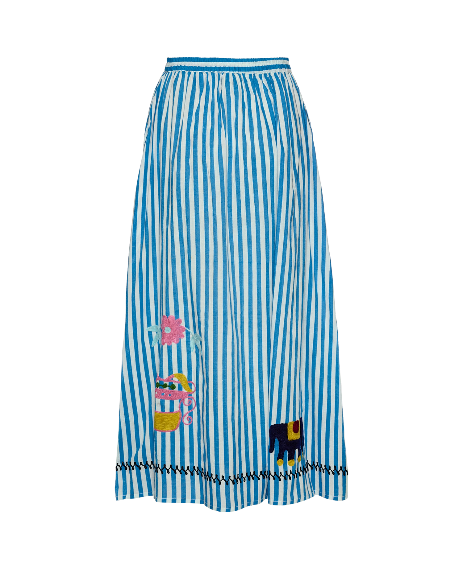 Vilja Skirt - Blue Stripes