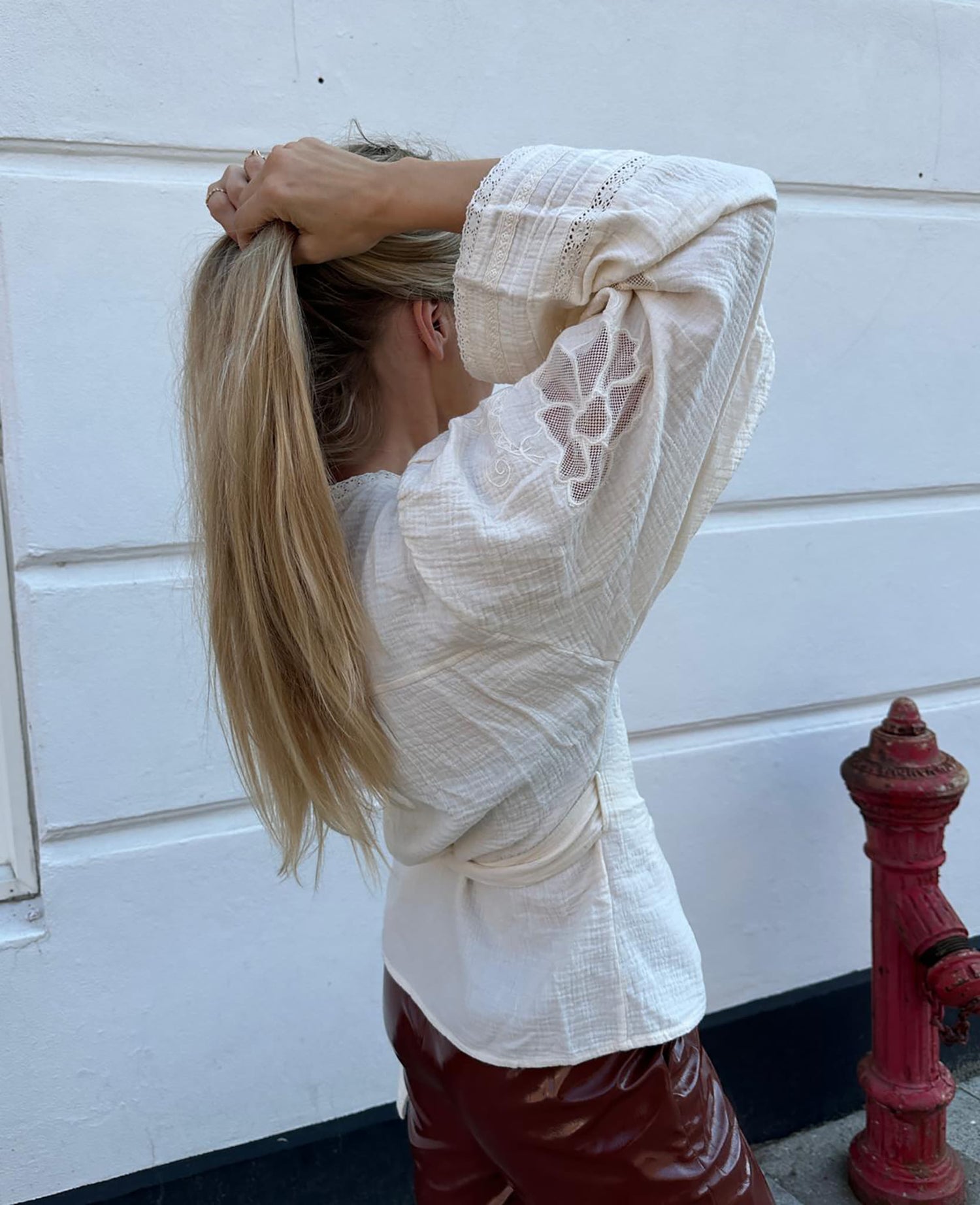 Winfrey Wrap Top - Ecru