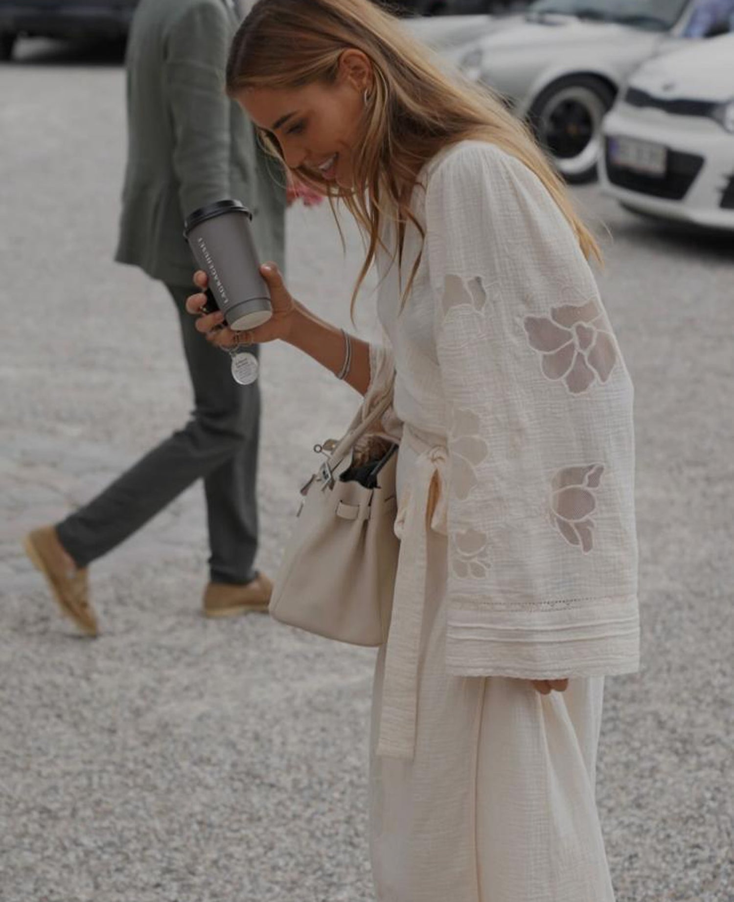Winfrey Wrap Dress - Ecru