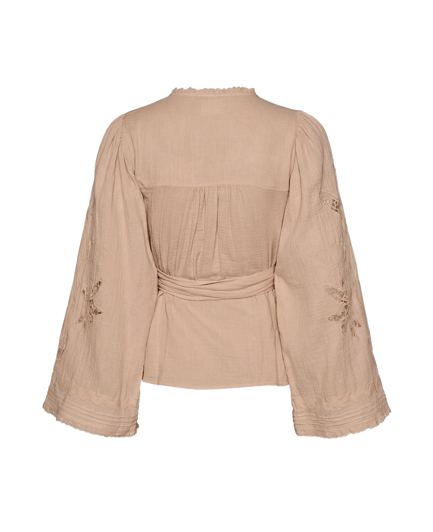 Winfrey Wrap Top - Beige