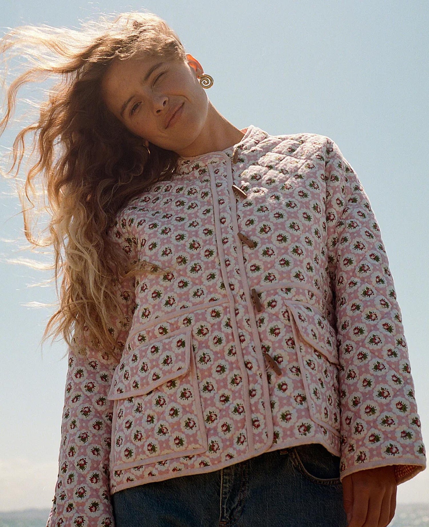 Adriane Jacket - Blossom & Gingham