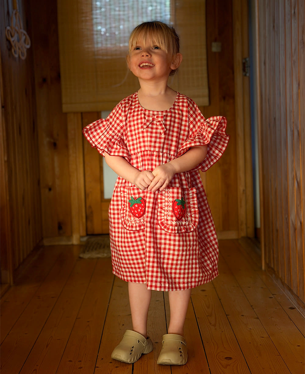 Ohio MINI Dress - Red Checks