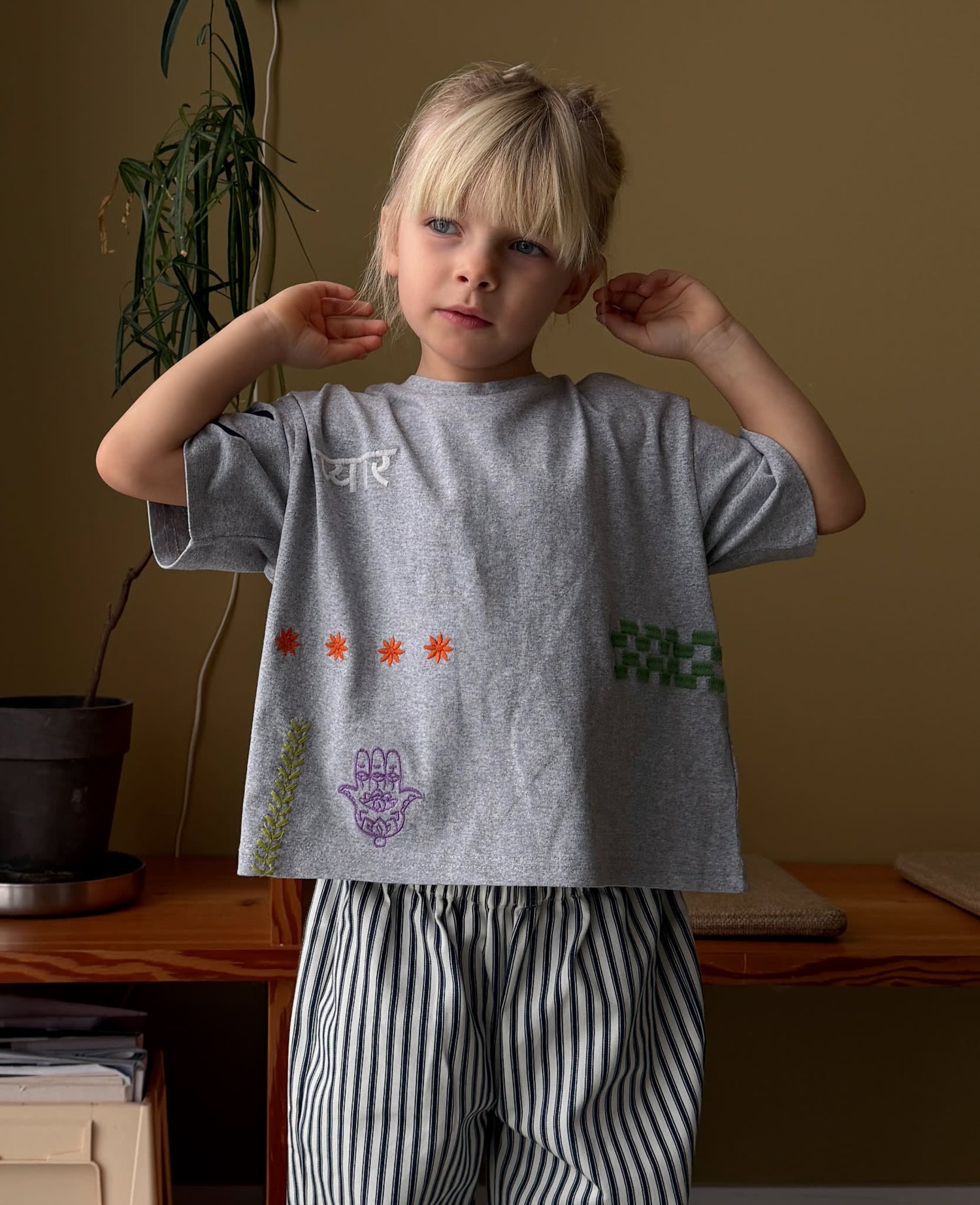 Billie MINI T-shirt - Grey Melange