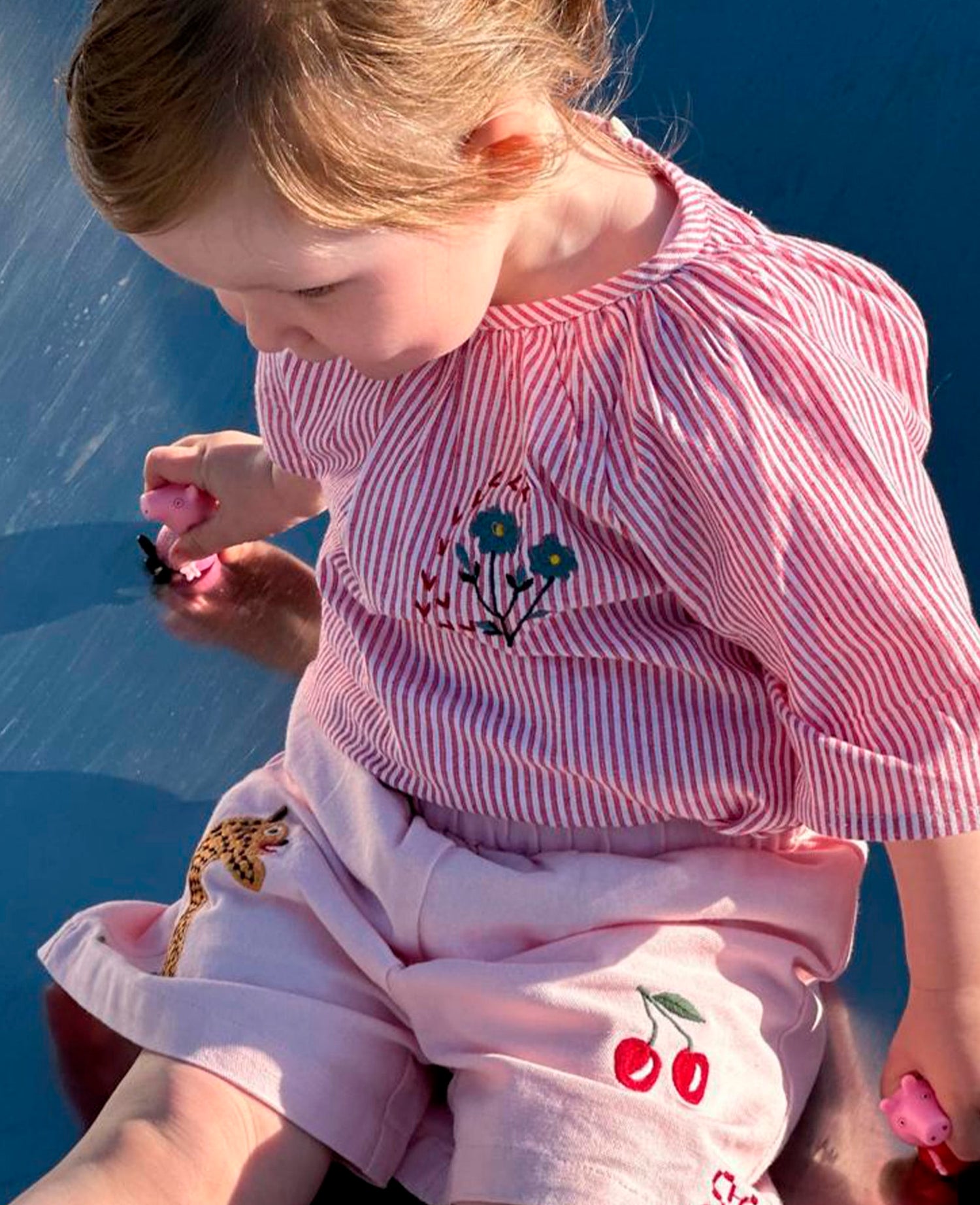 Kitty MINI Top - Red & White
